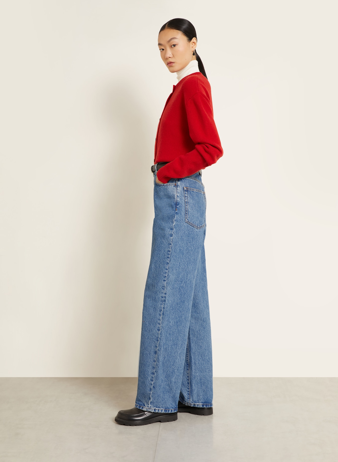 RÓHE Jean wide leg BRUUN: HERITAGE BLUE
