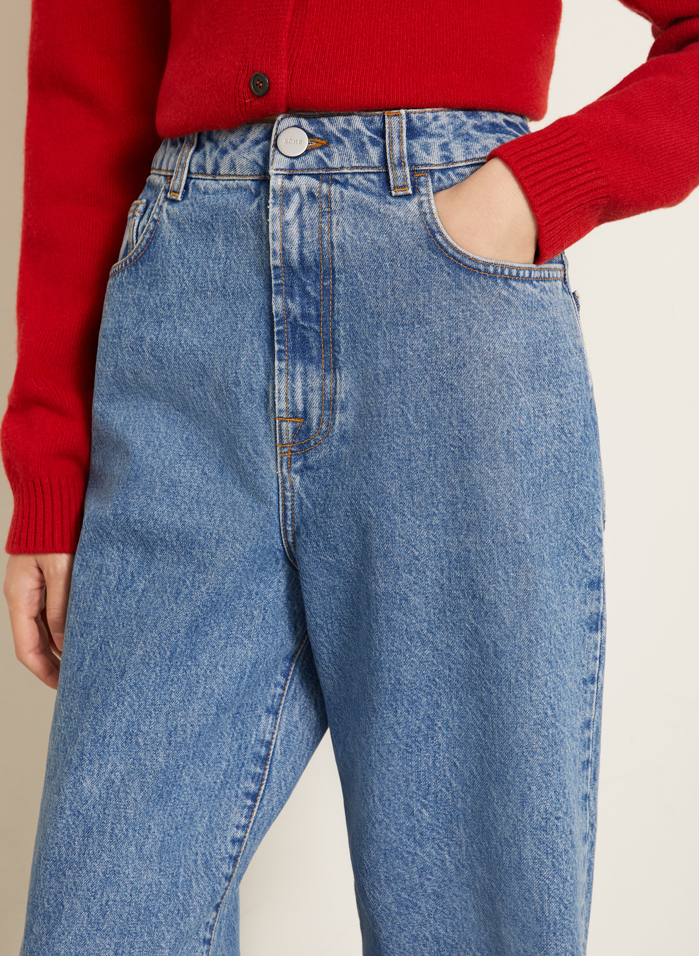 RÓHE Jean wide leg BRUUN: HERITAGE BLUE