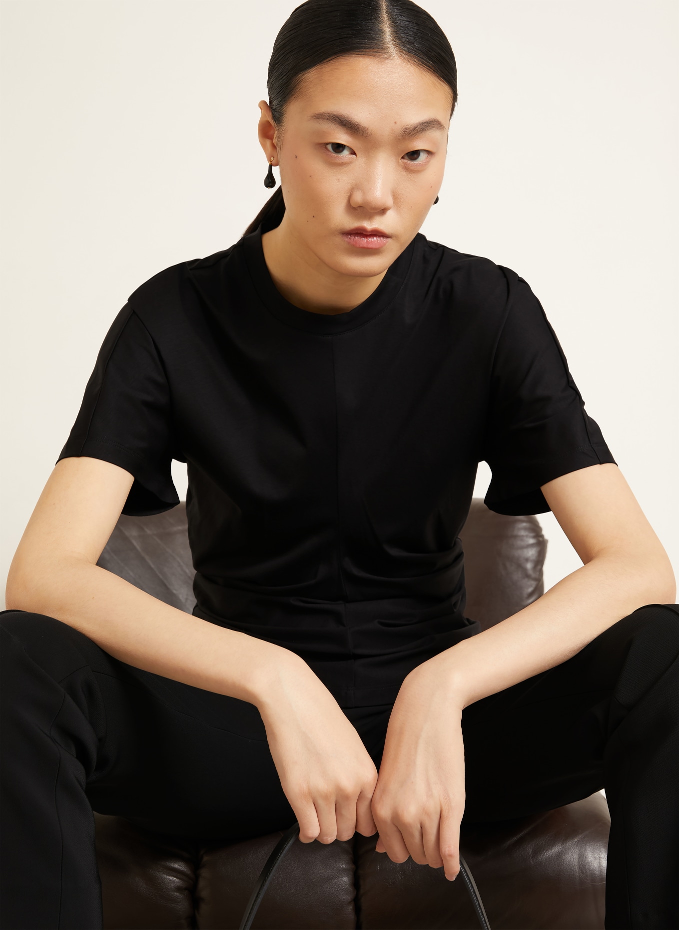 RÓHE T-shirt: NOIR