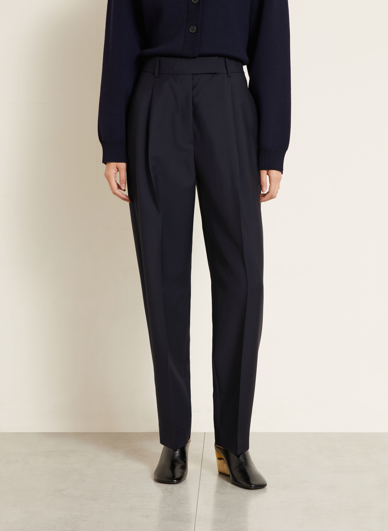 RÓHE Pantalon DARIA: BLEU FONCÉ