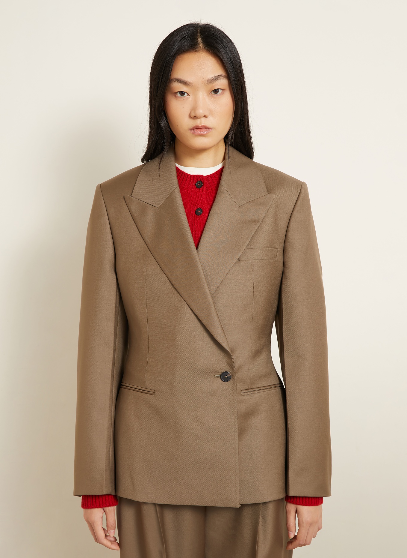RÓHE Blazer: BRAUN