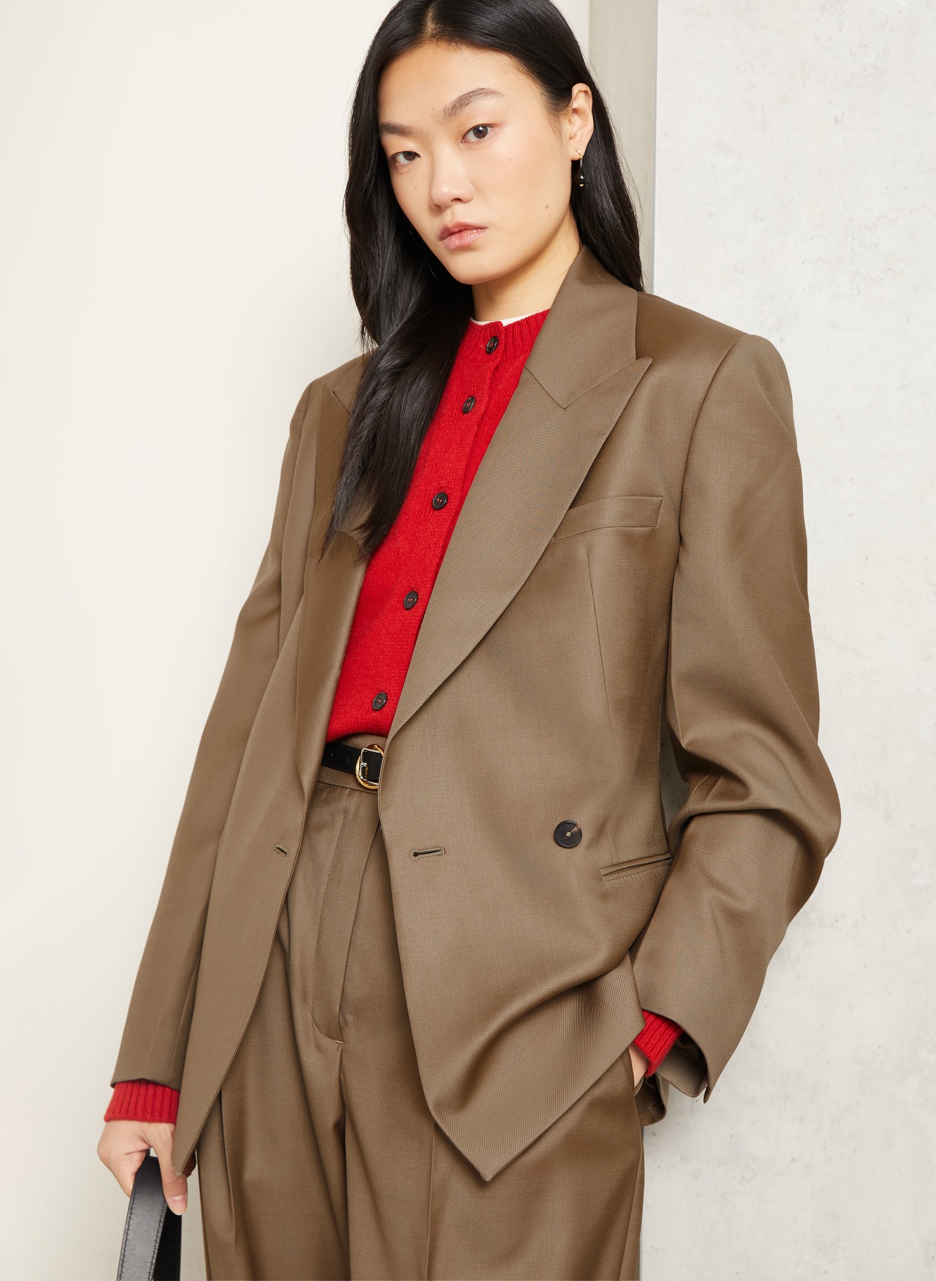 RÓHE Blazer: BRAUN