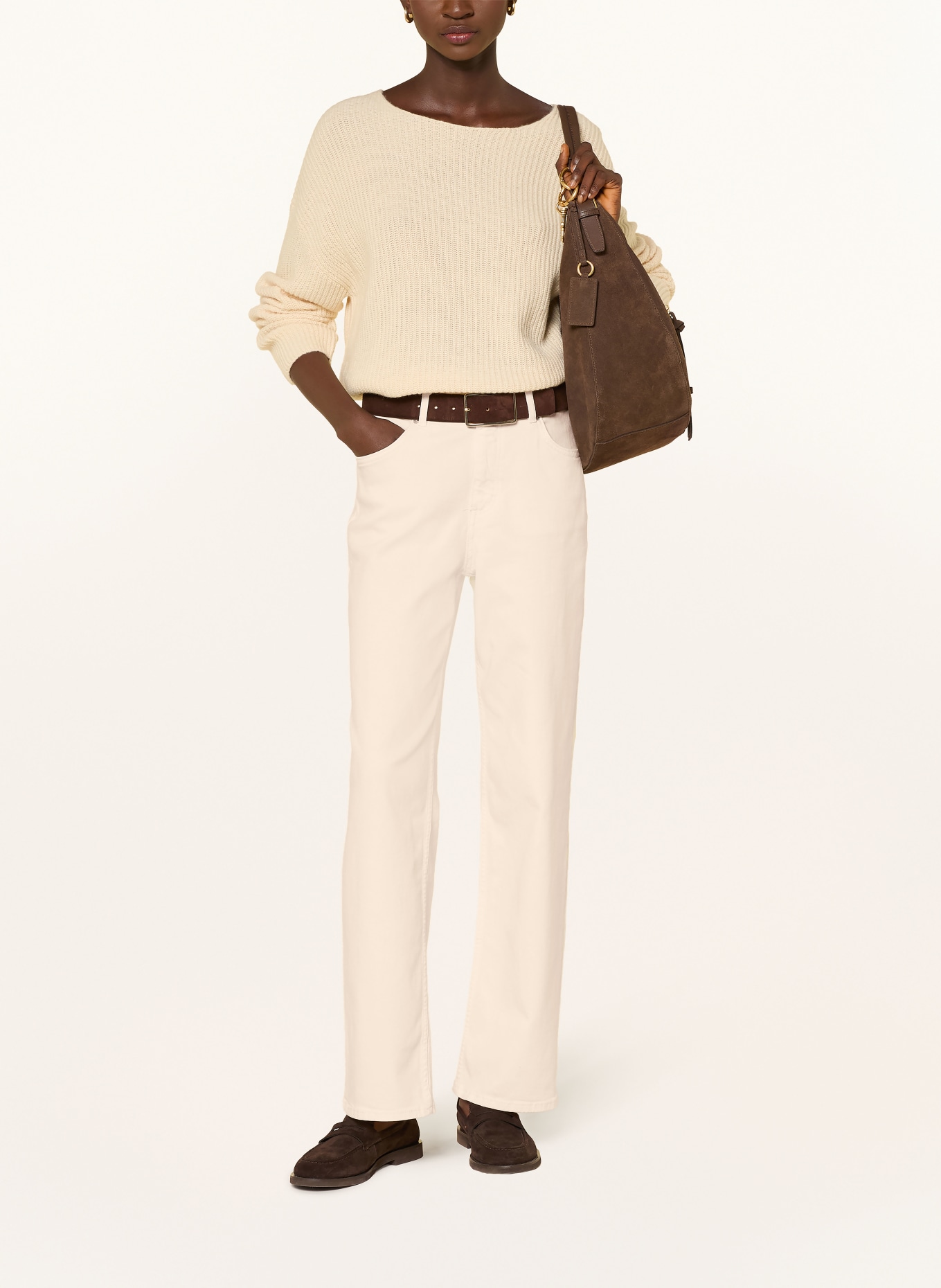 Marc O'Polo Jean wide leg LINN: 1180 White Cotton