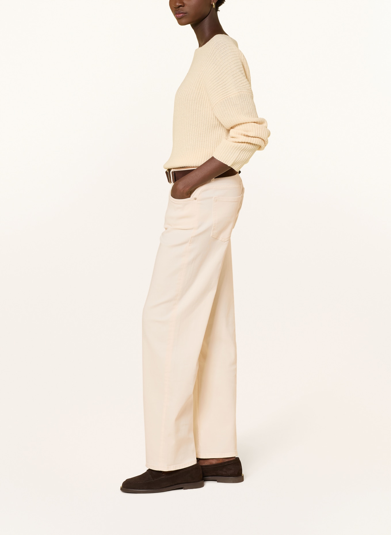 Marc O'Polo Jean wide leg LINN: 1180 White Cotton