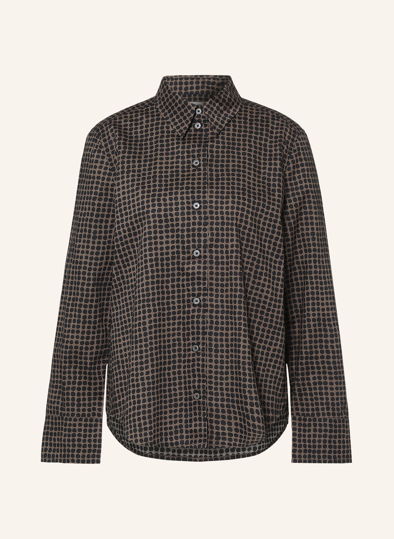 Marc O'Polo Hemdbluse: BRAUN / SCHWARZ