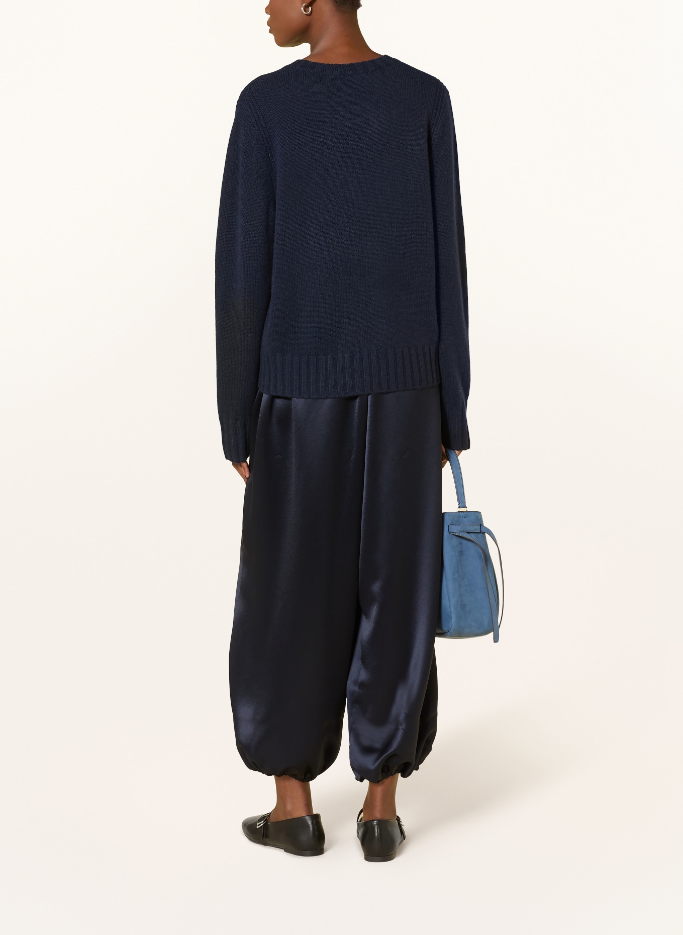 (THE MERCER) N.Y. Satin pants: DARK BLUE