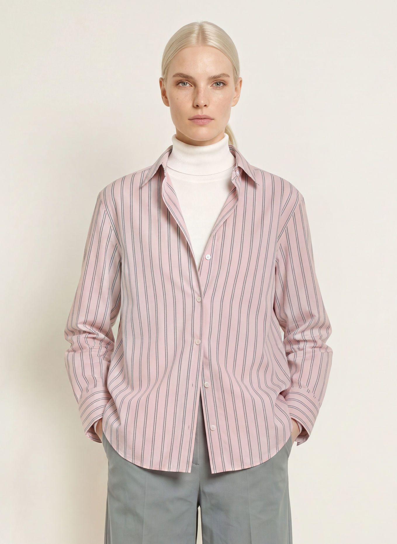 Marc O'Polo Chemisier: ROSÉ / GRIS / BLANC