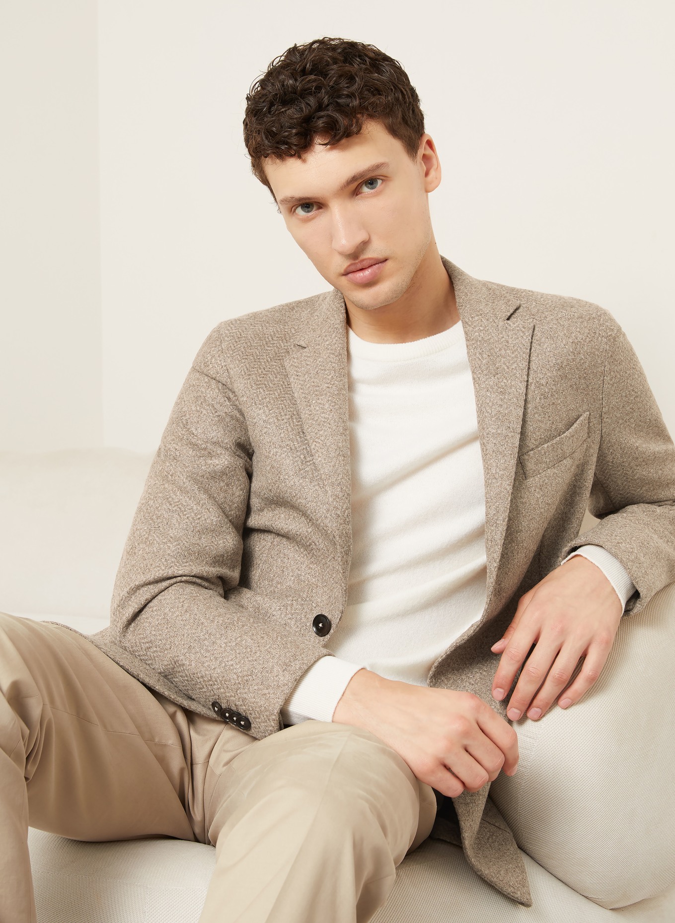 ZEGNA Jacka, slim fit: TAUPE