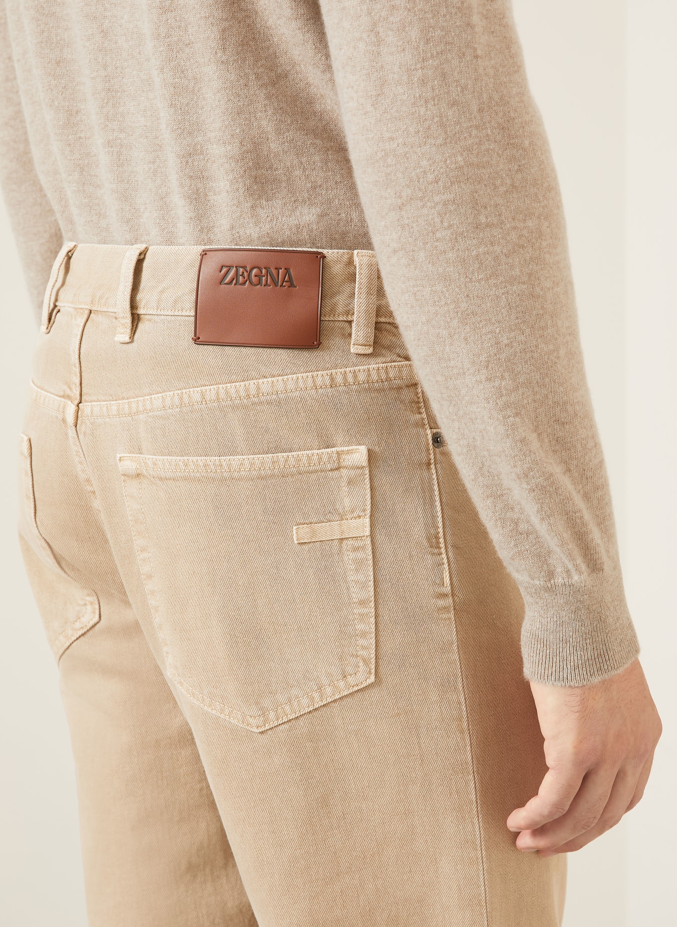 ZEGNA Jeans Slim Fit: BEIGE
