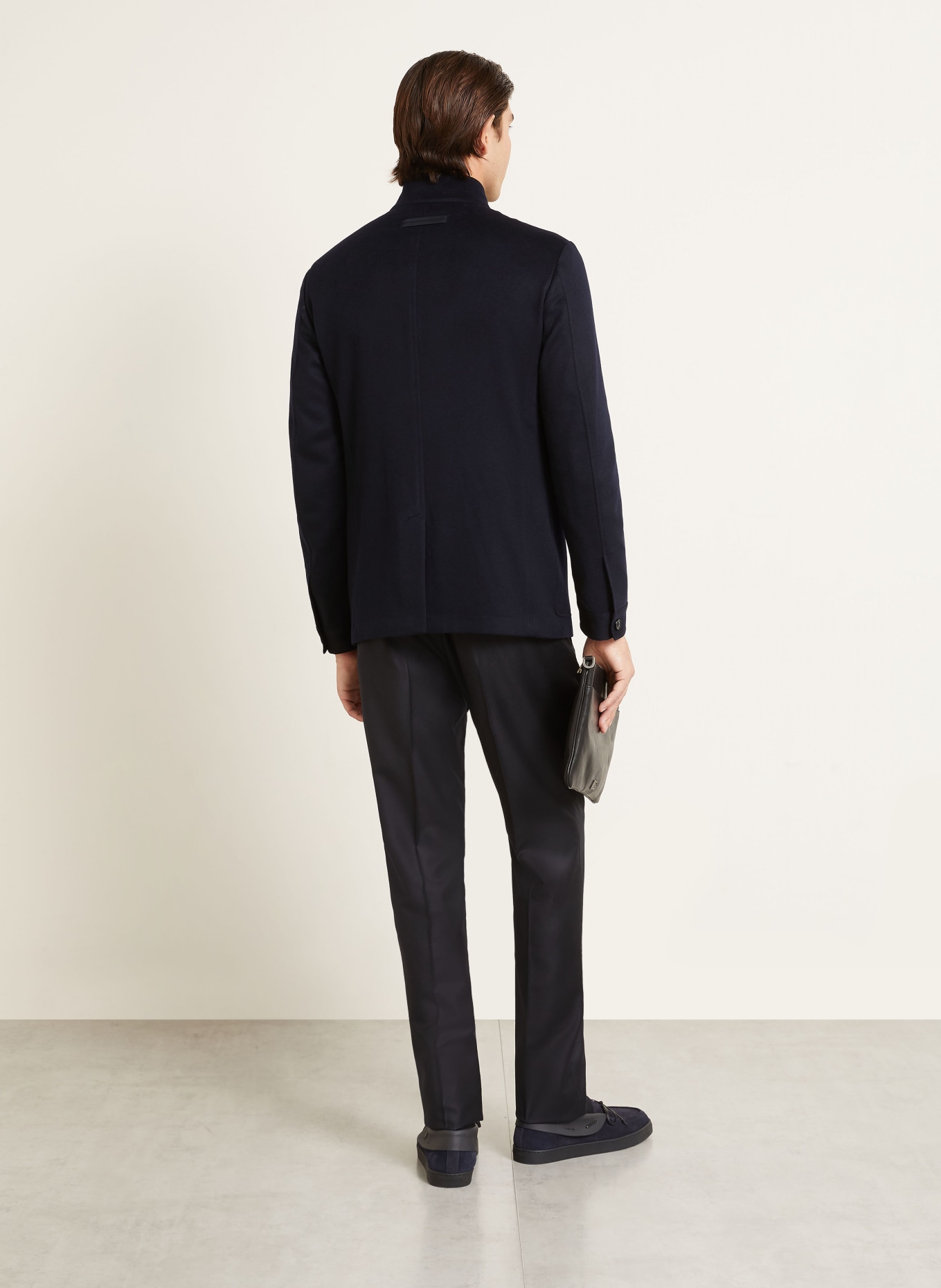 ZEGNA Cashmere-Sakko Regular Fit: DUNKELBLAU