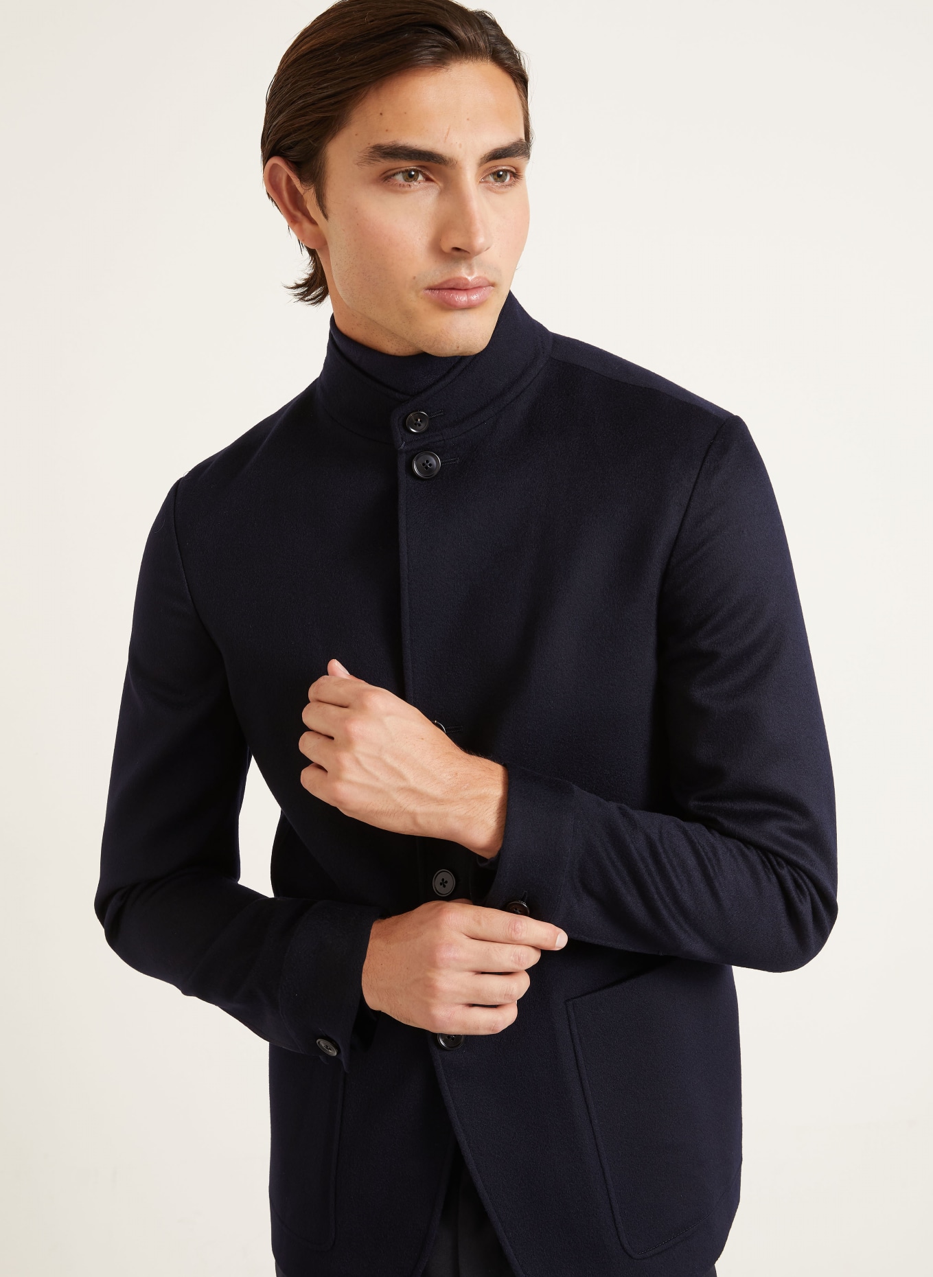 ZEGNA Cashmere-Sakko Regular Fit: DUNKELBLAU