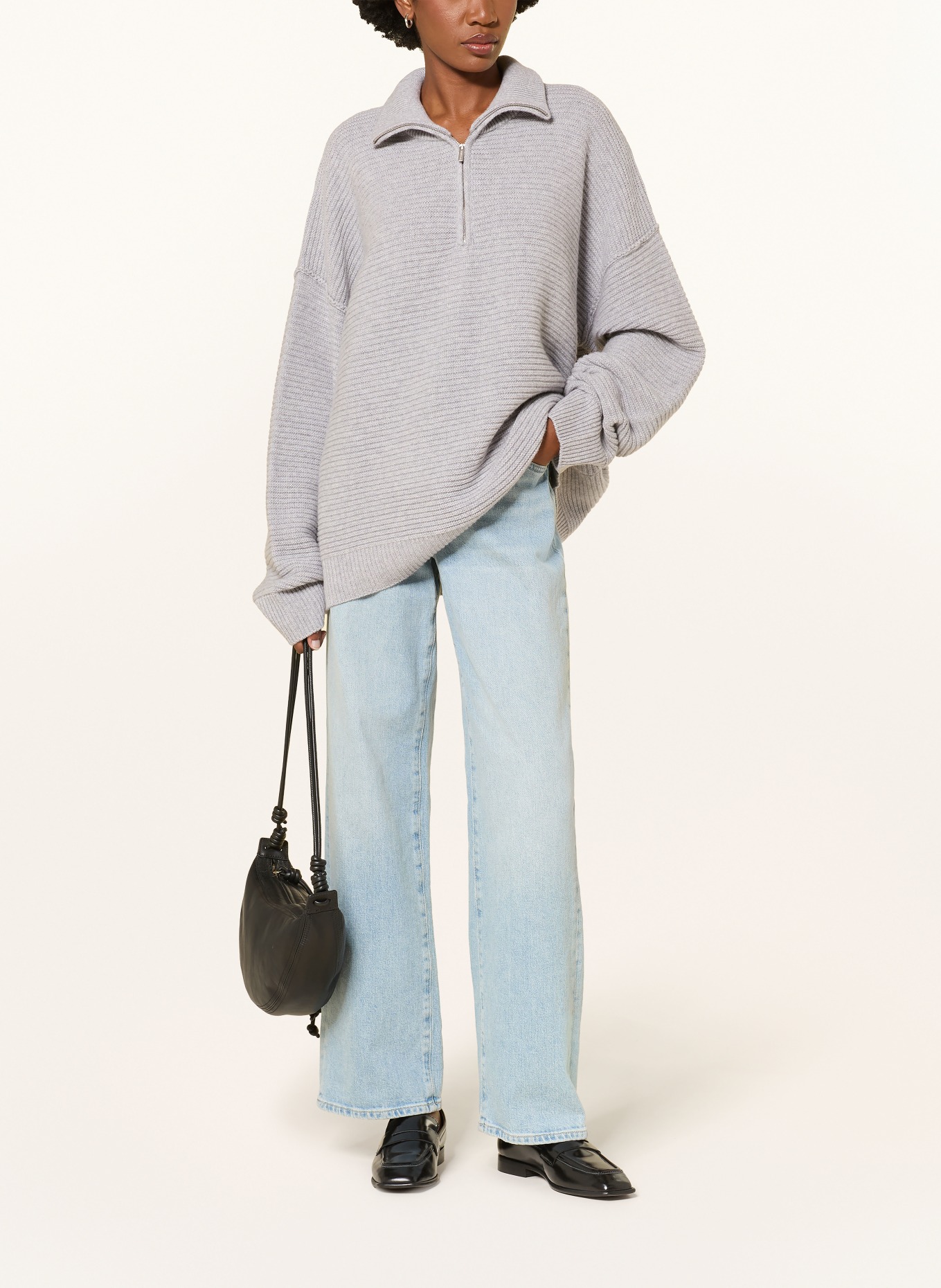 by Aylin Koenig Oversized-schipperstruien HARRIS: GRIJS