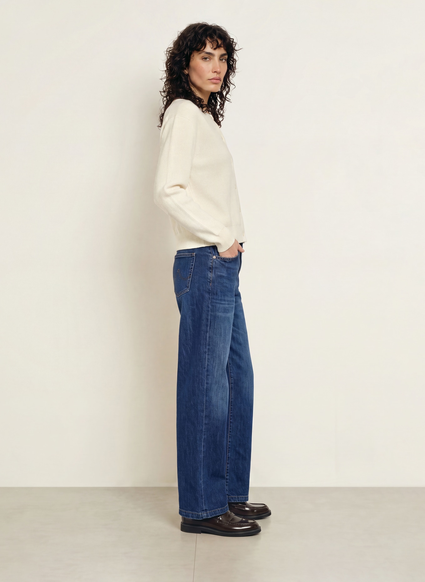 by Aylin Koenig Strickjacke SOFIE mit Merinowolle: ECRU