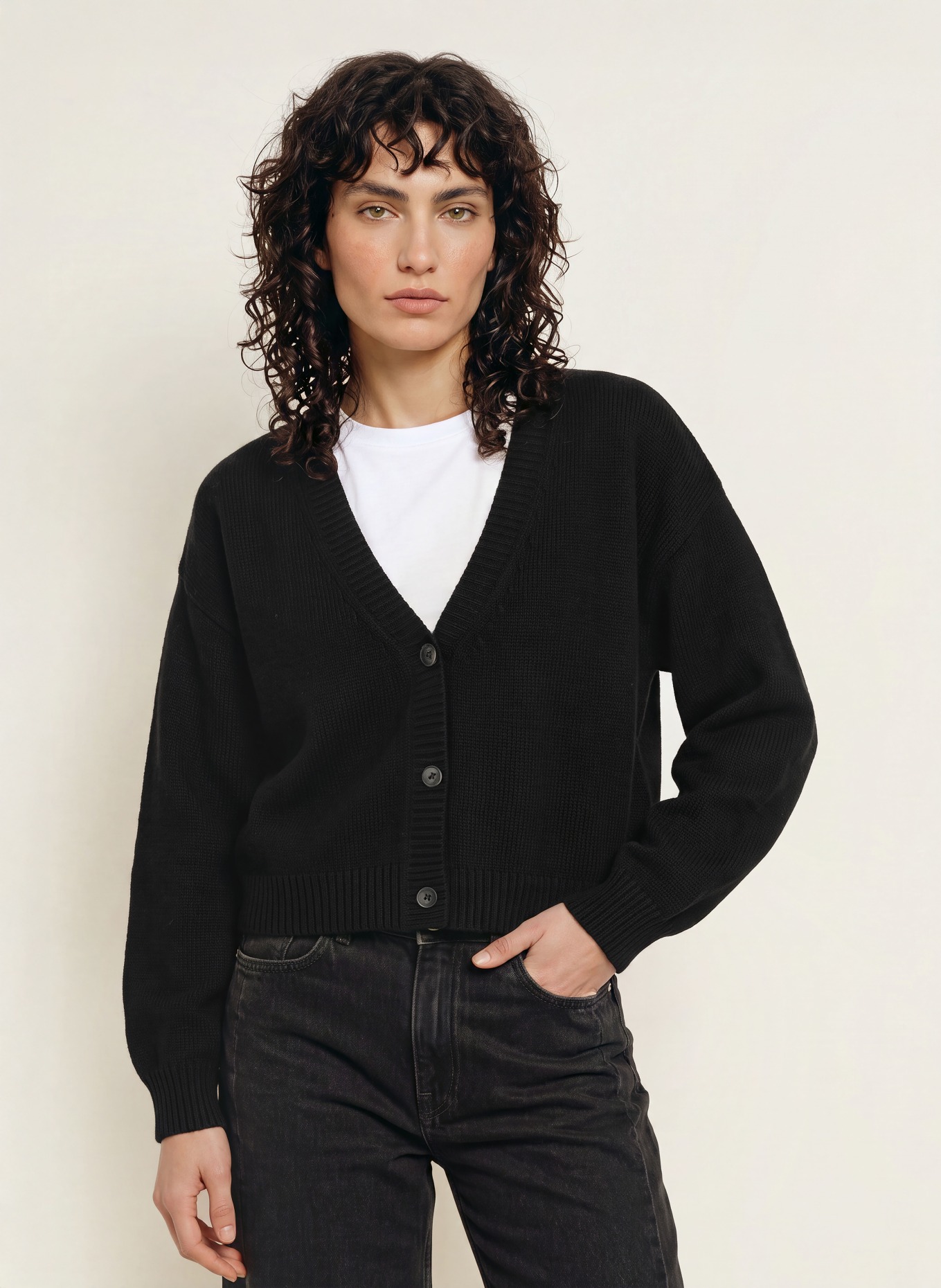 by Aylin Koenig Strickjacke AMIRA: SCHWARZ