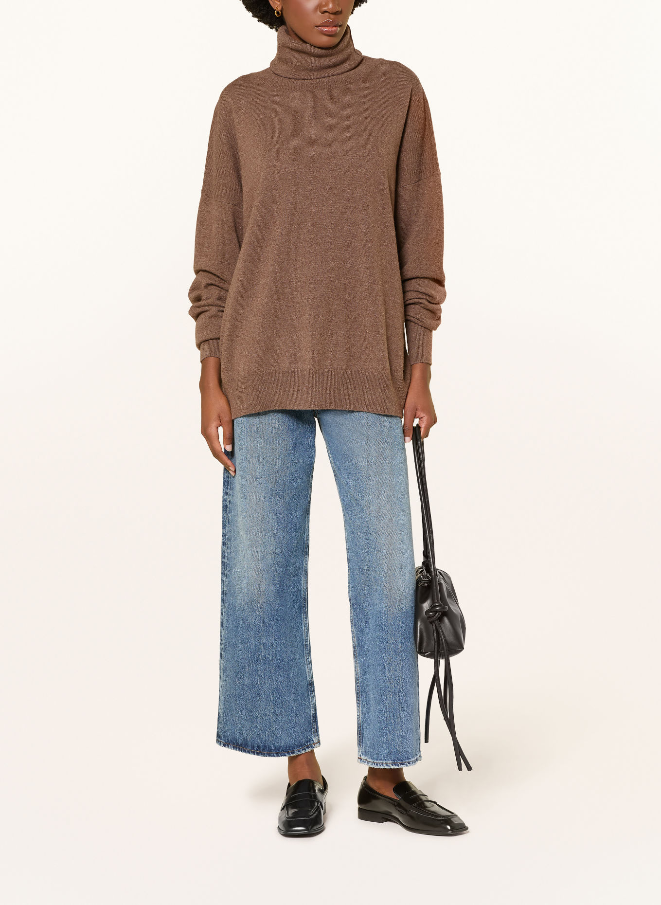 by Aylin Koenig Pull à col roulé oversize GIA: MARRON