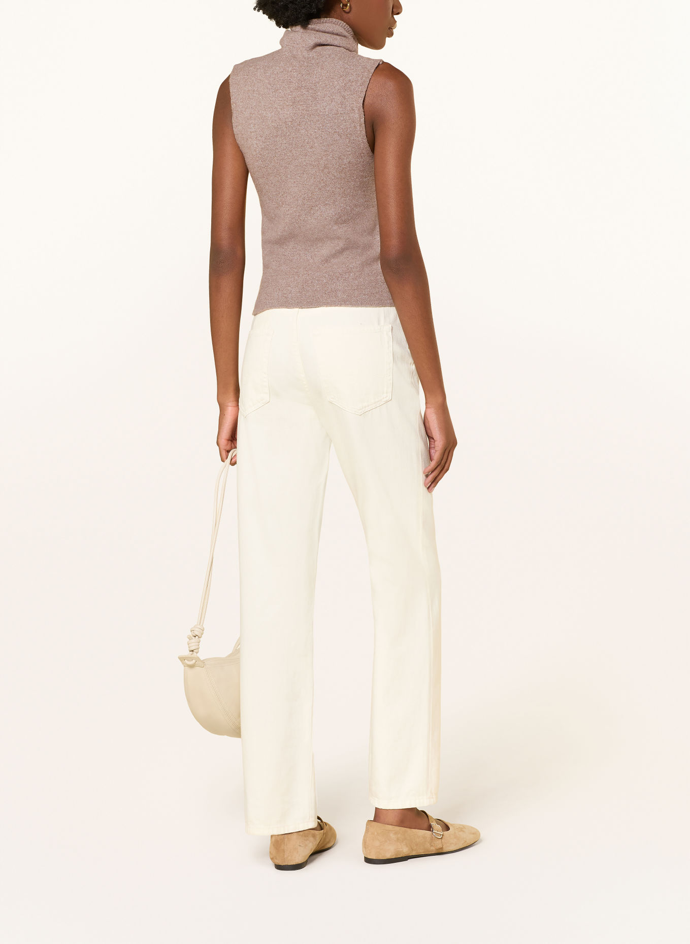 by Aylin Koenig Stricktop NILA mit Merinowolle: TAUPE
