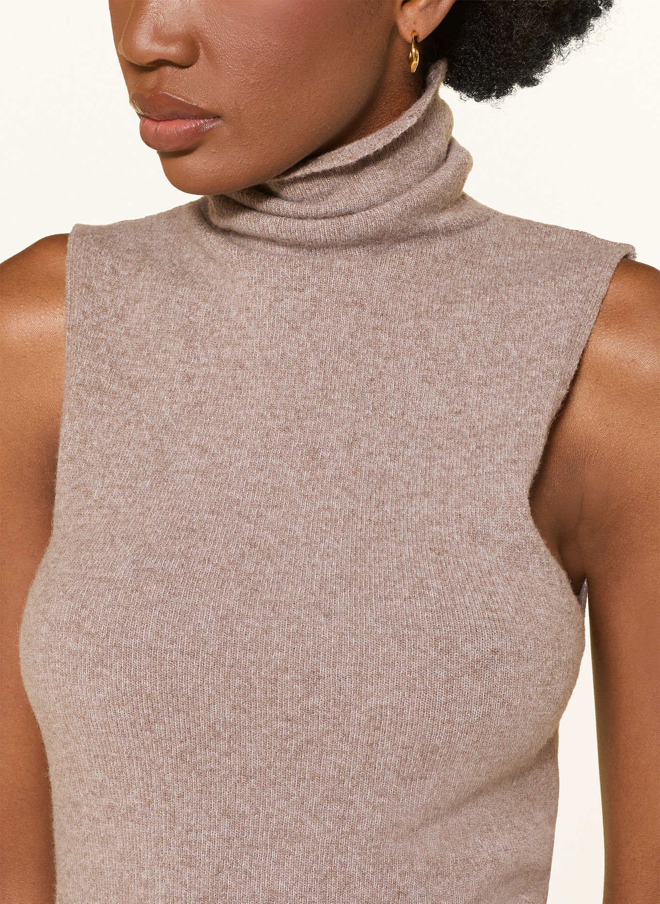 by Aylin Koenig Stricktop NILA mit Merinowolle: TAUPE