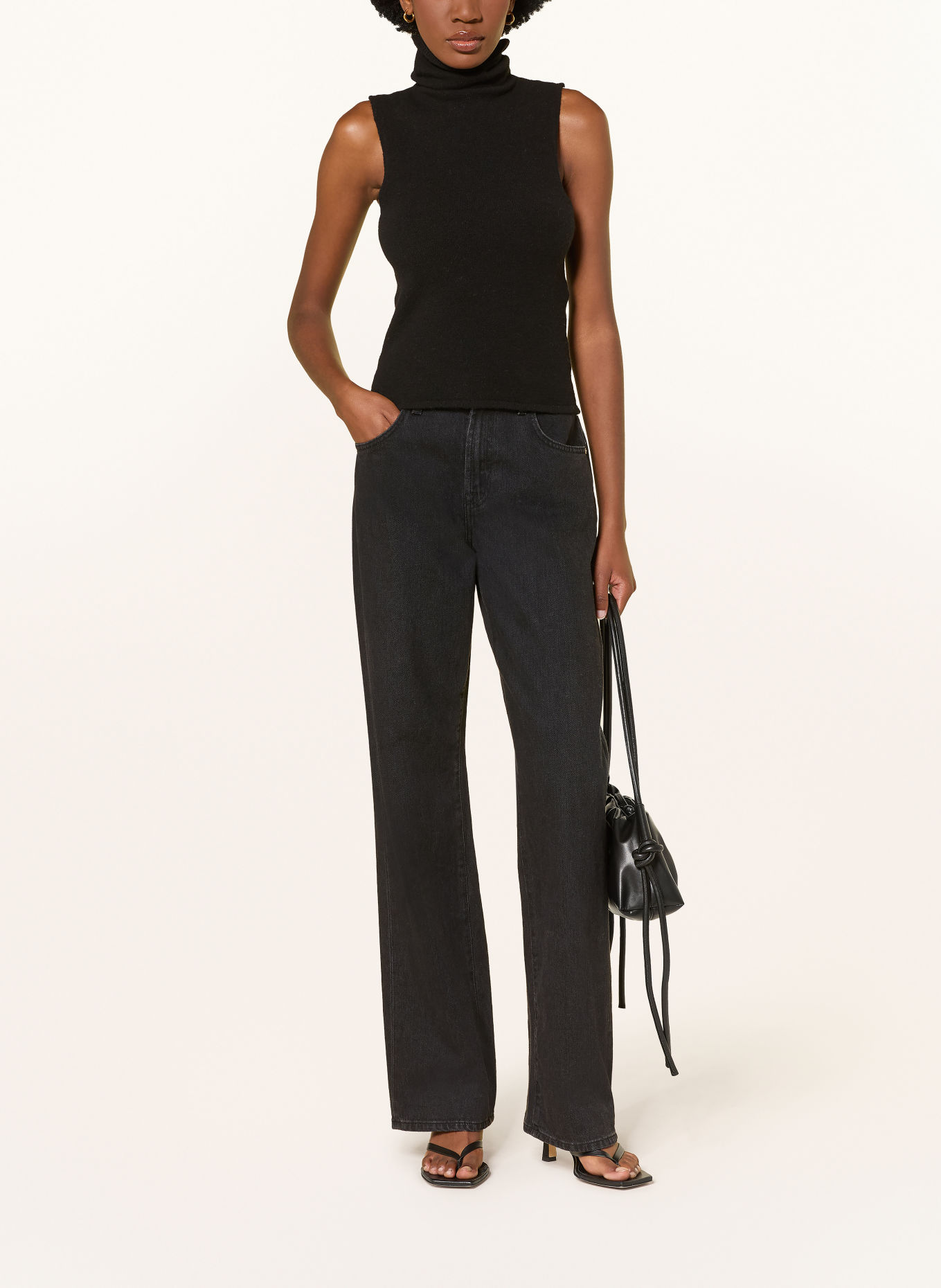 by Aylin Koenig Stricktop NILA mit Merinowolle: SCHWARZ