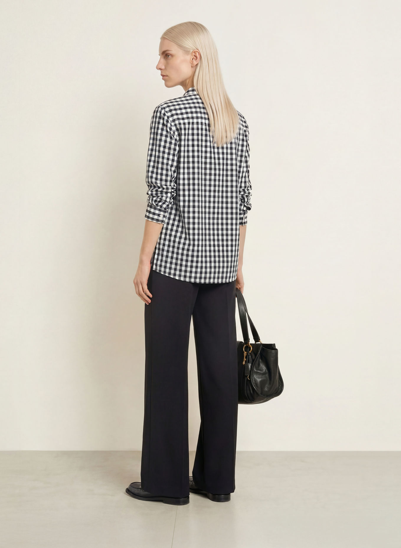 Marc O'Polo Flanellbluse: WEISS / GRAU / SCHWARZ