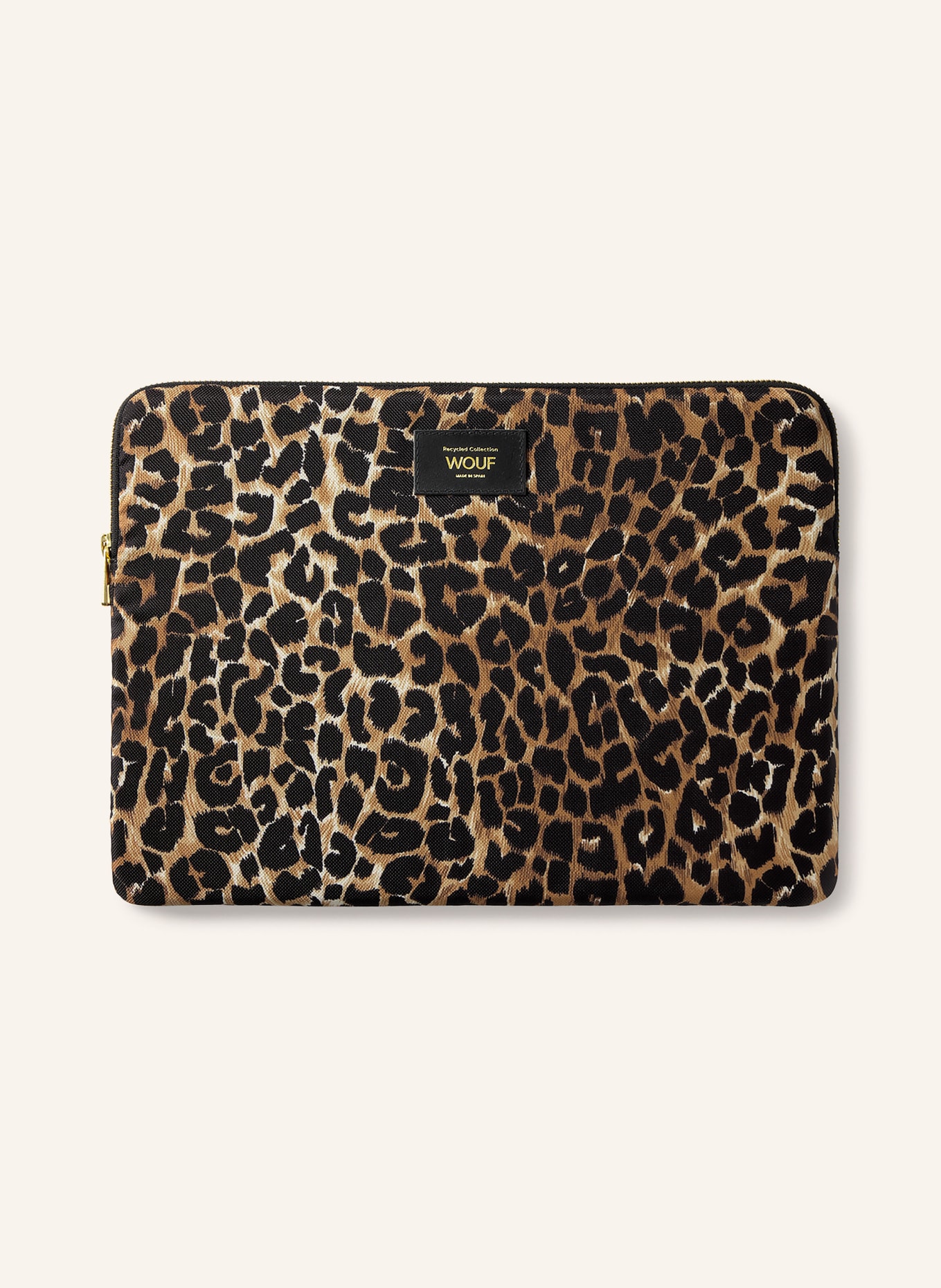 WOUF ICON Laptop Sleeve: COGNAC / DARK BROWN / BLACK