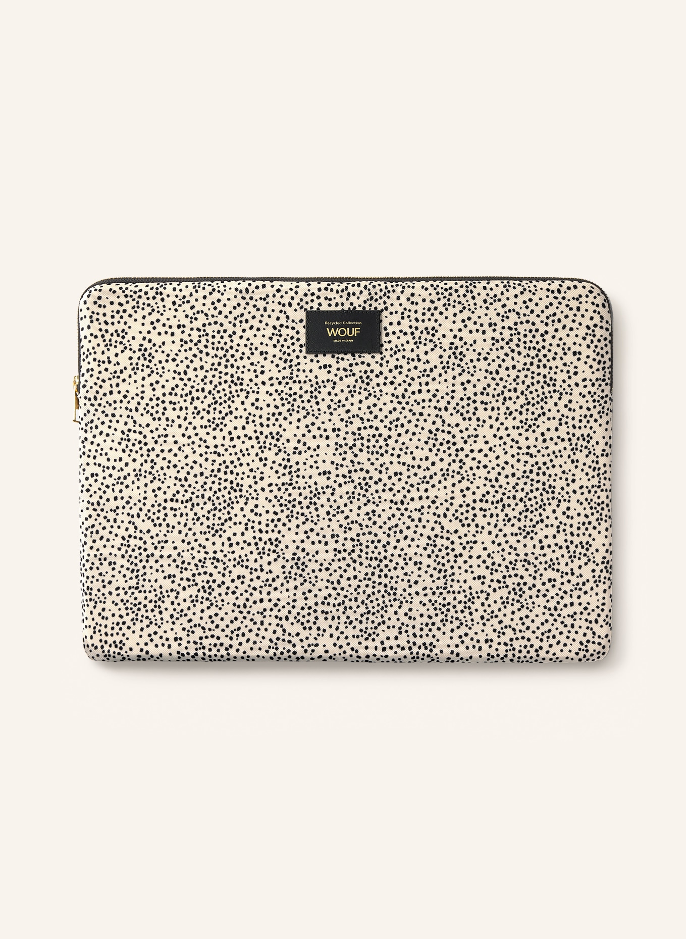 WOUF PANNA Laptop sleeve: CREAM / BLACK