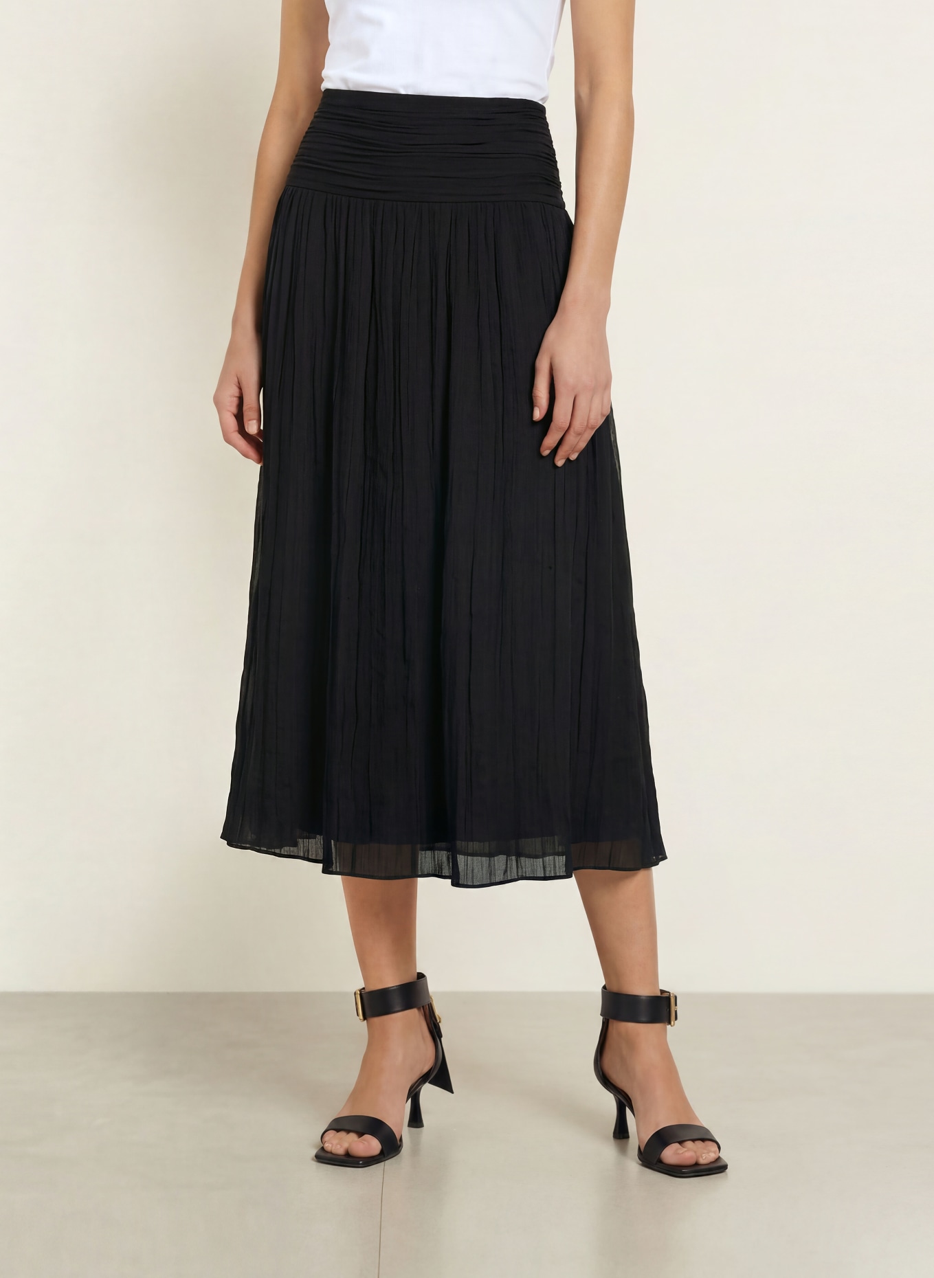 ALLSAINTS ASAL Skirt: BLACK