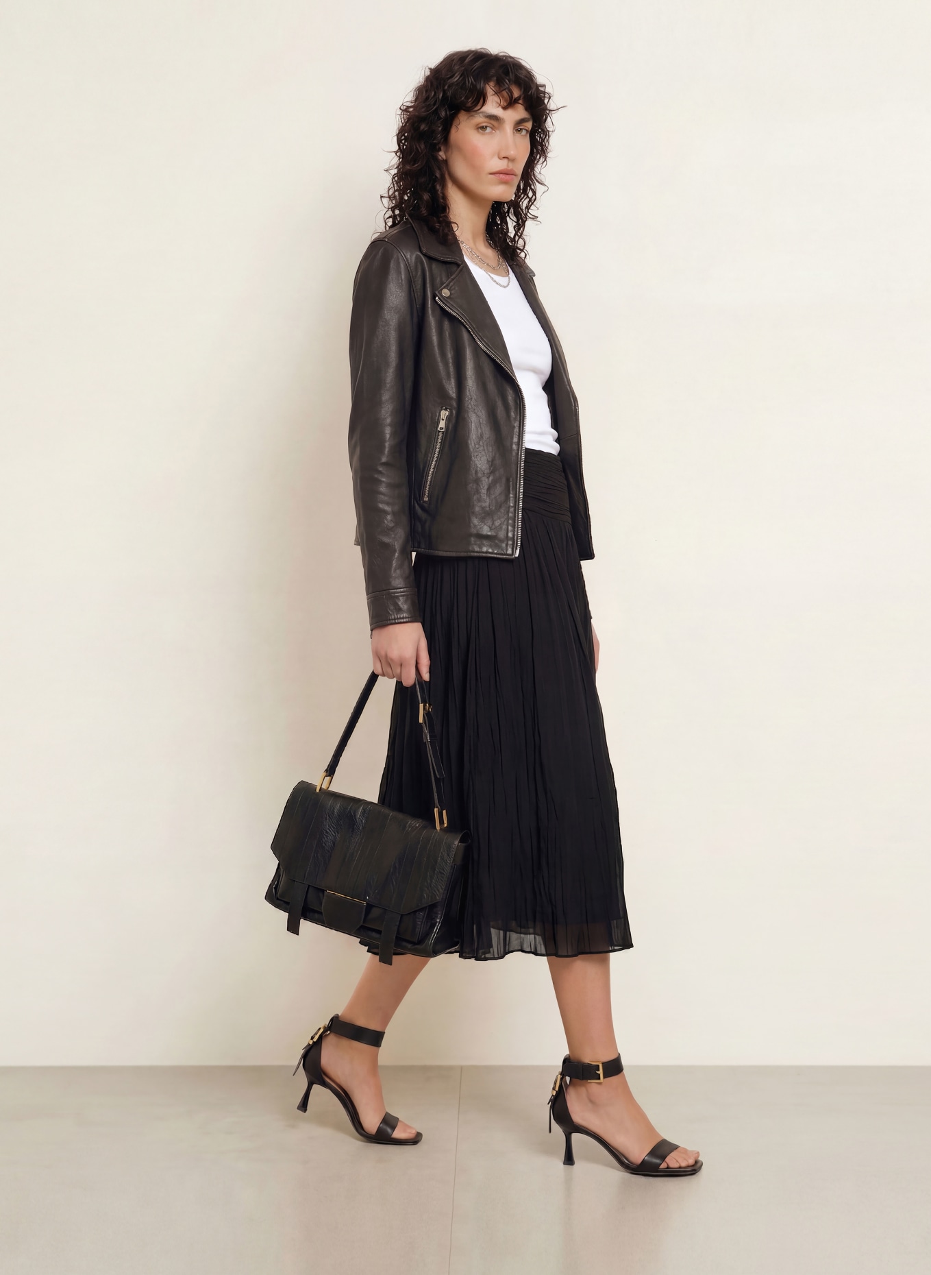 ALLSAINTS ASAL Skirt: BLACK