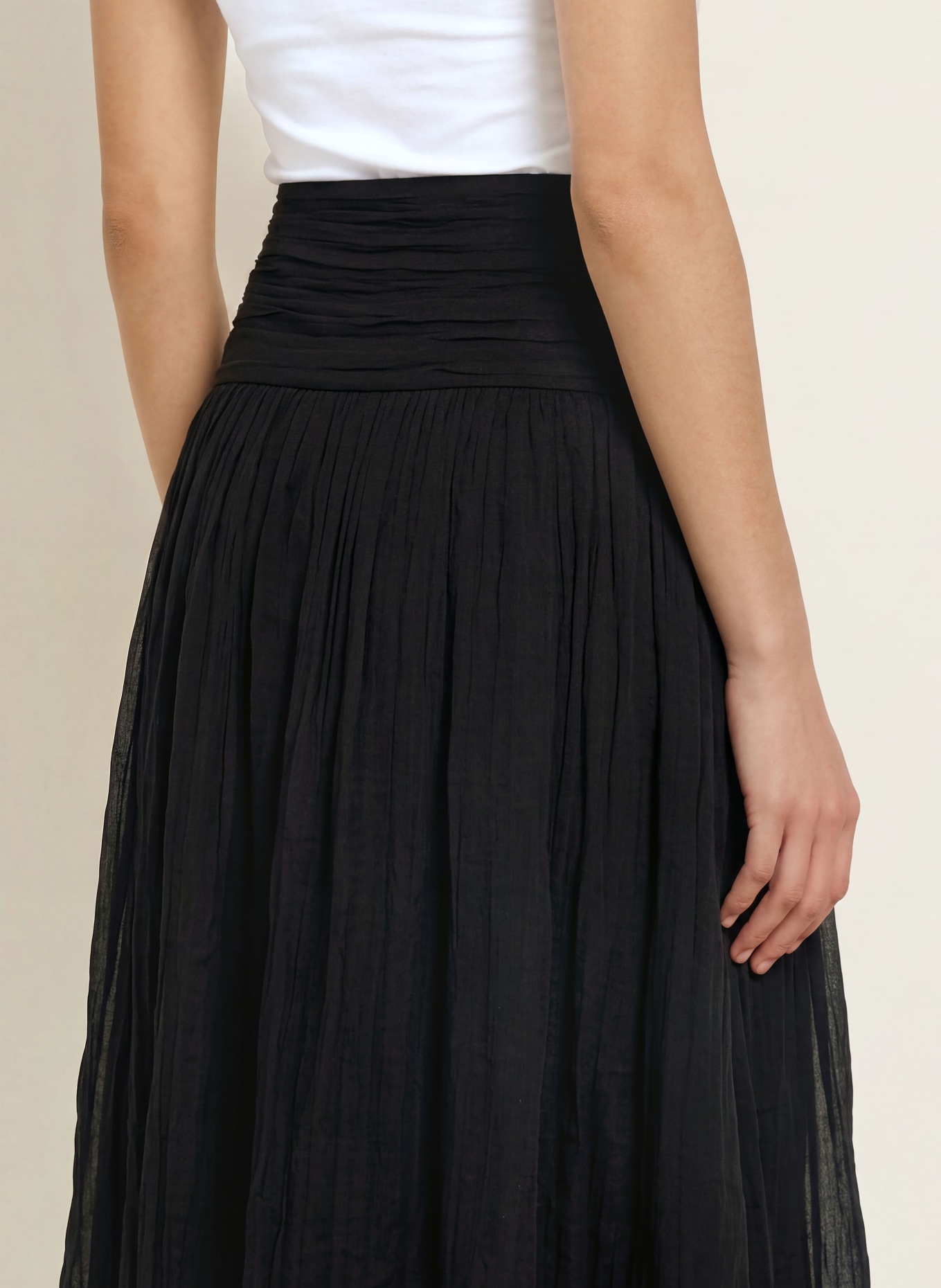 ALLSAINTS ASAL Skirt: BLACK