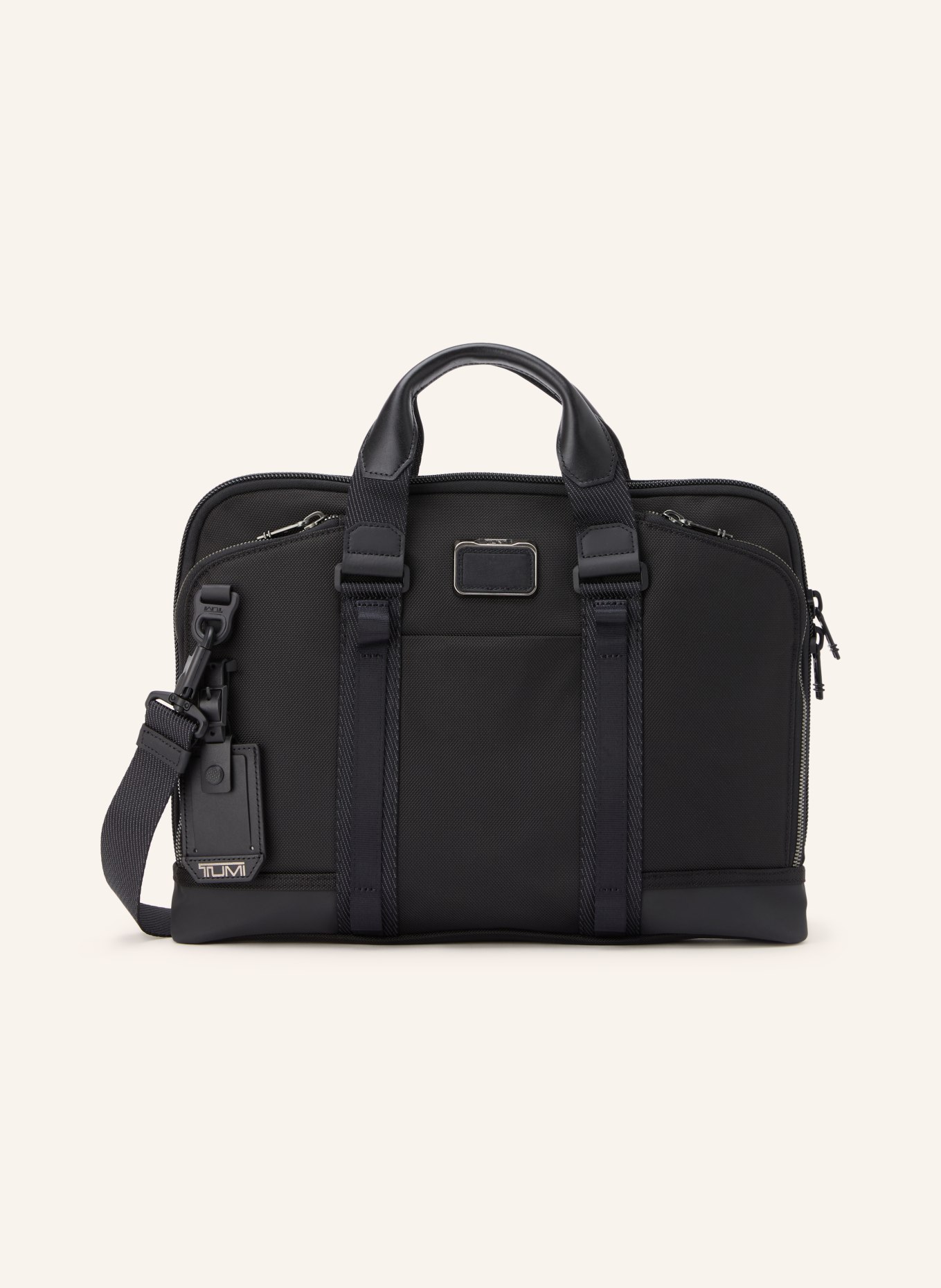TUMI ALPHA BRAVO ACADEMY Laptop bag: BLACK / PLATINUM