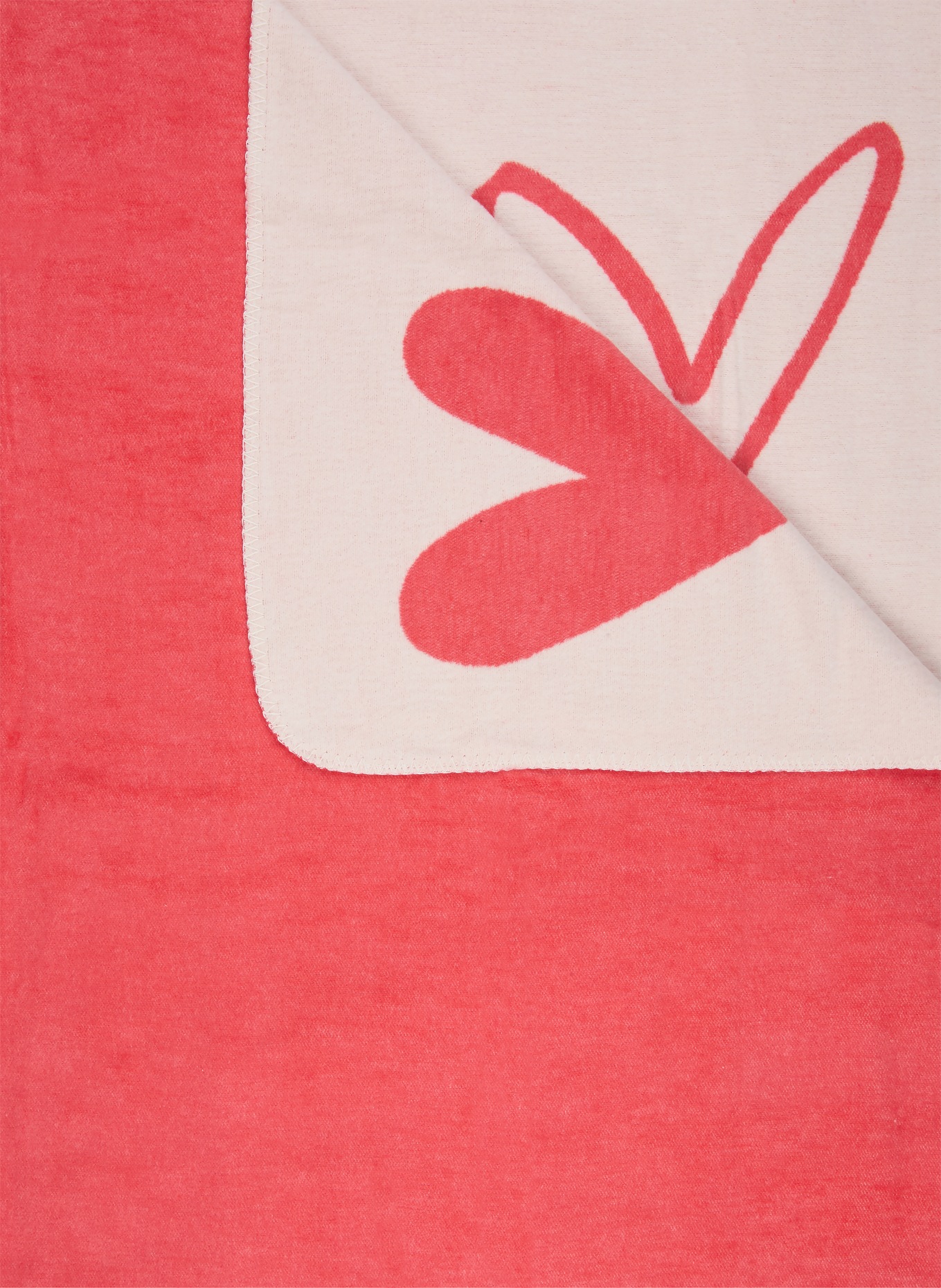 PAD Plaid HEART: ROUGE / CRÈME