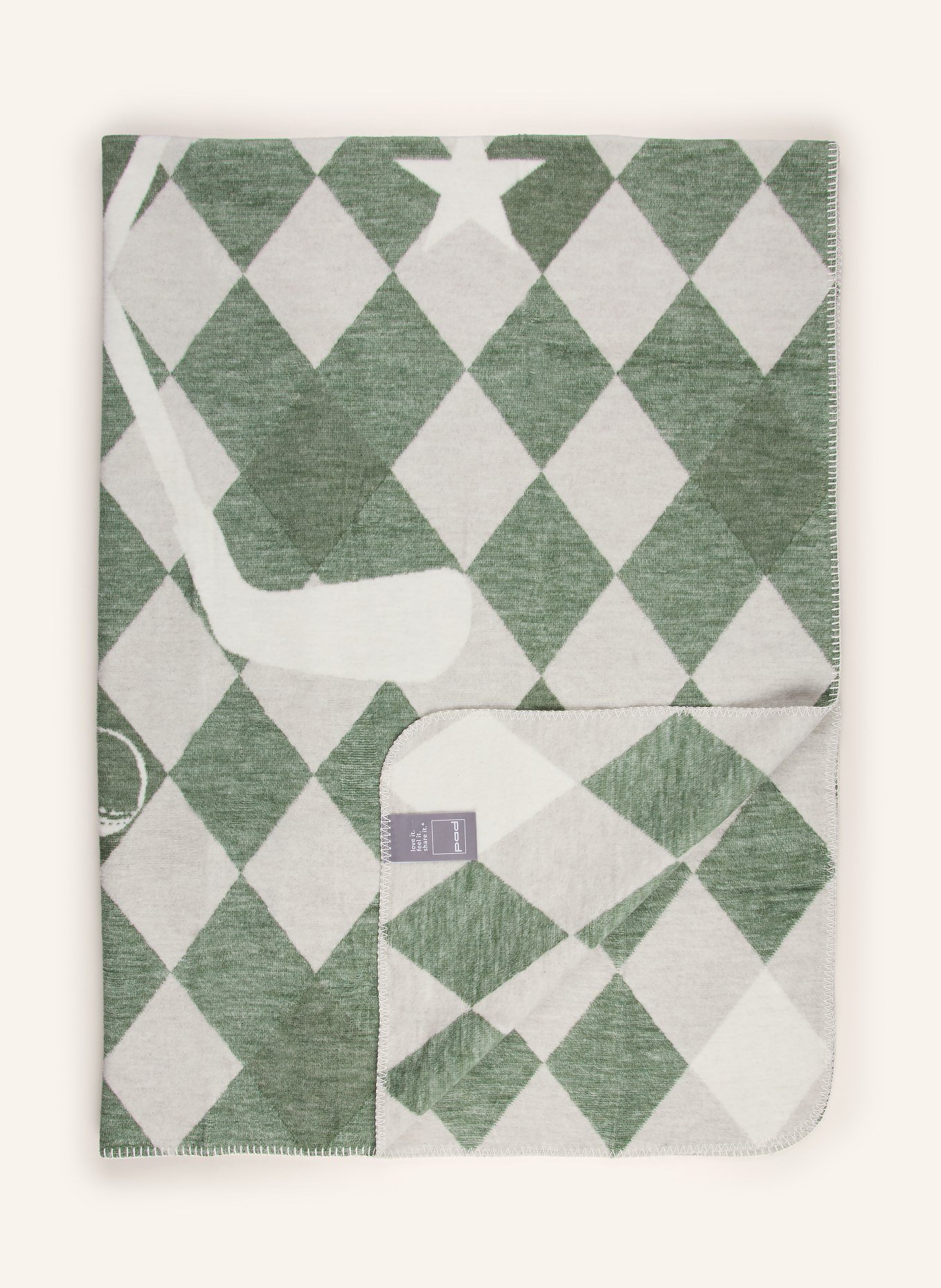 PAD Plaid GOLF: VERT / CRÈME