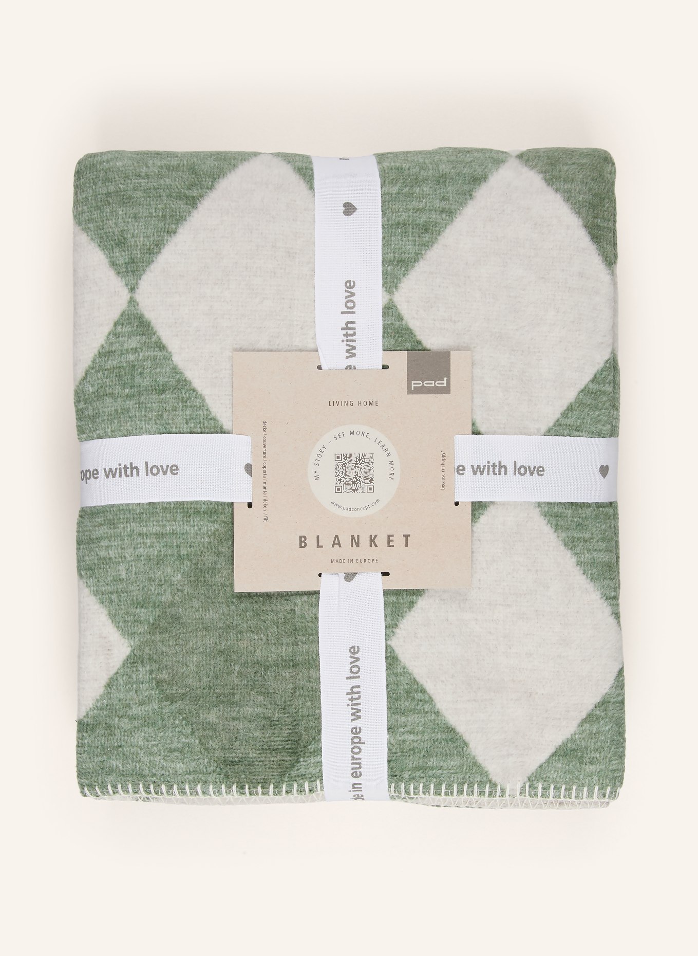 PAD Plaid GOLF: VERT / CRÈME