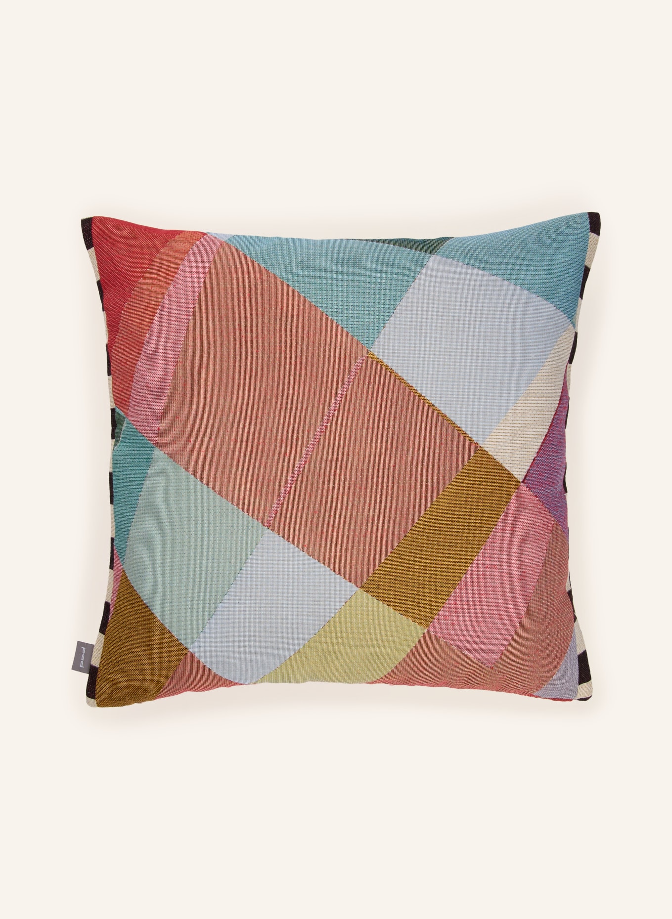 PAD LEGEND Decorative cushion cover: DARK RED / CREAM / LIGHT BLUE