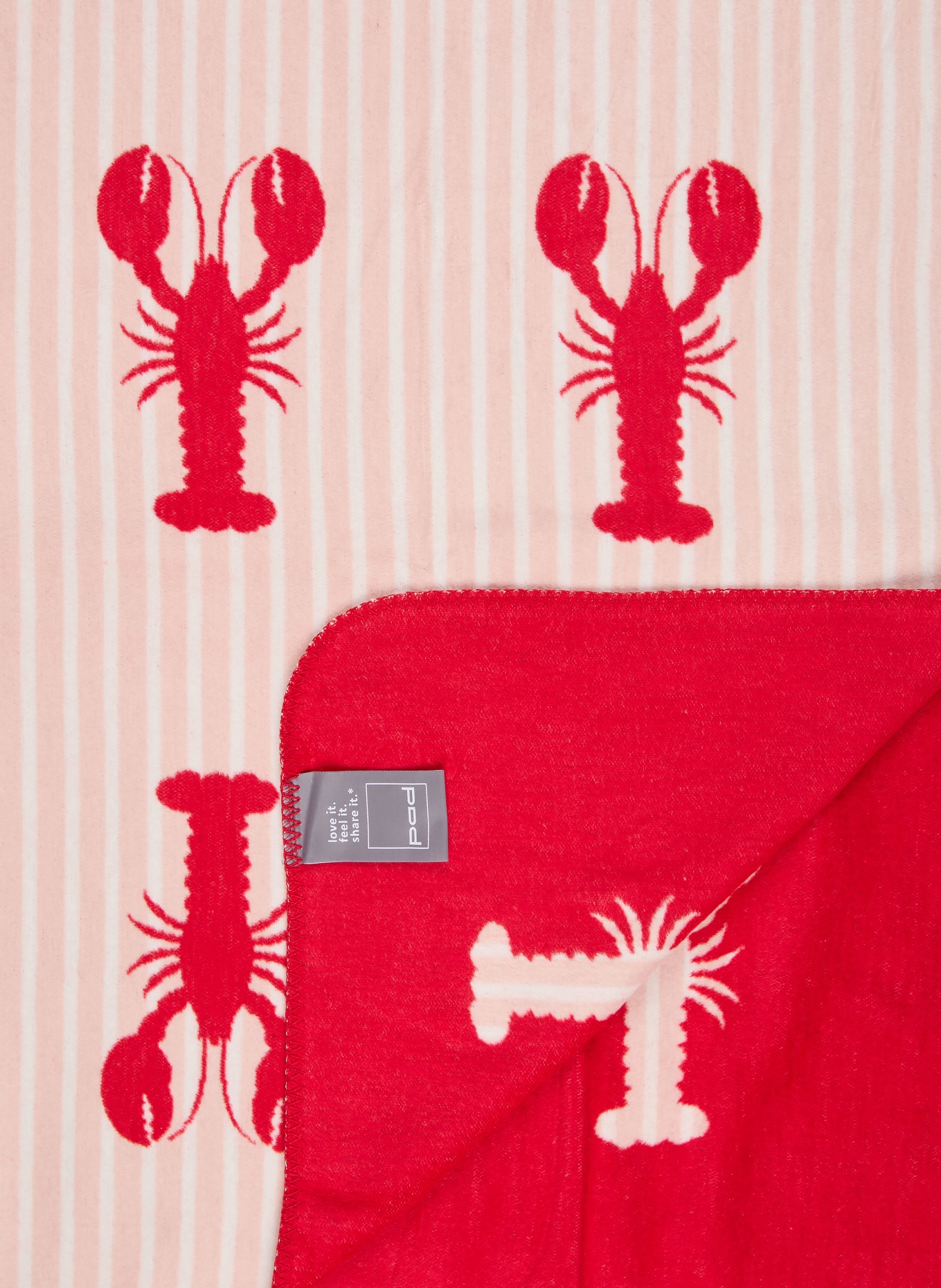PAD Plaid LOBBY: ROSE CLAIR / CRÈME / ROUGE
