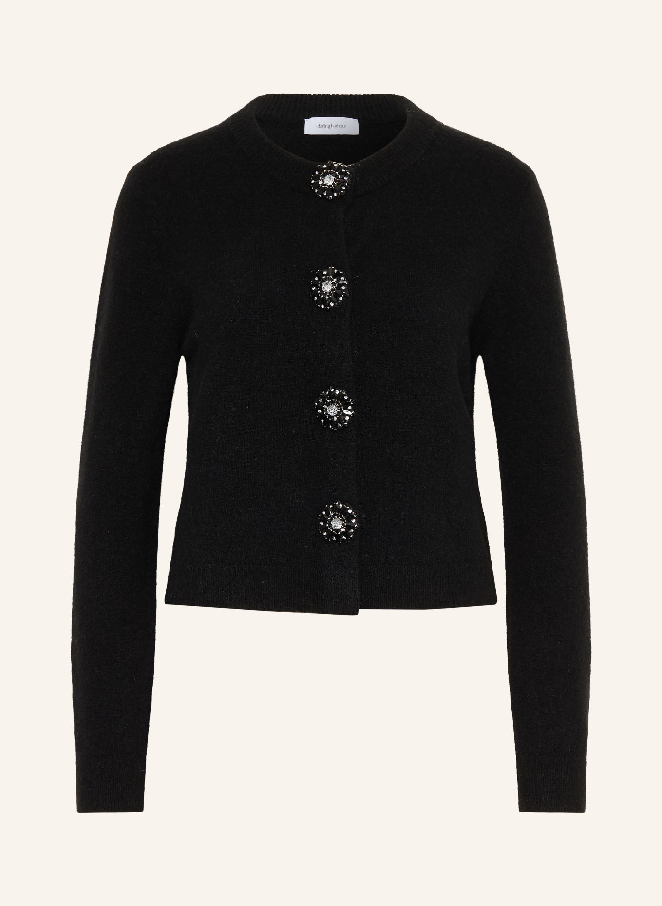 darling harbour Vest met sierstenen: BLACK