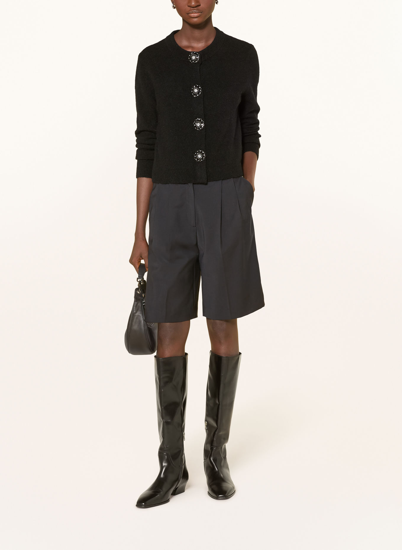 darling harbour Vest met sierstenen: BLACK