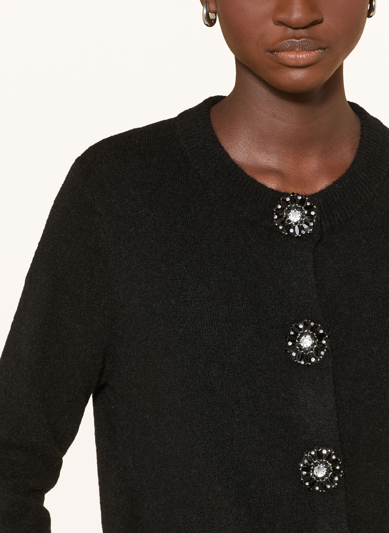 darling harbour Vest met sierstenen: BLACK