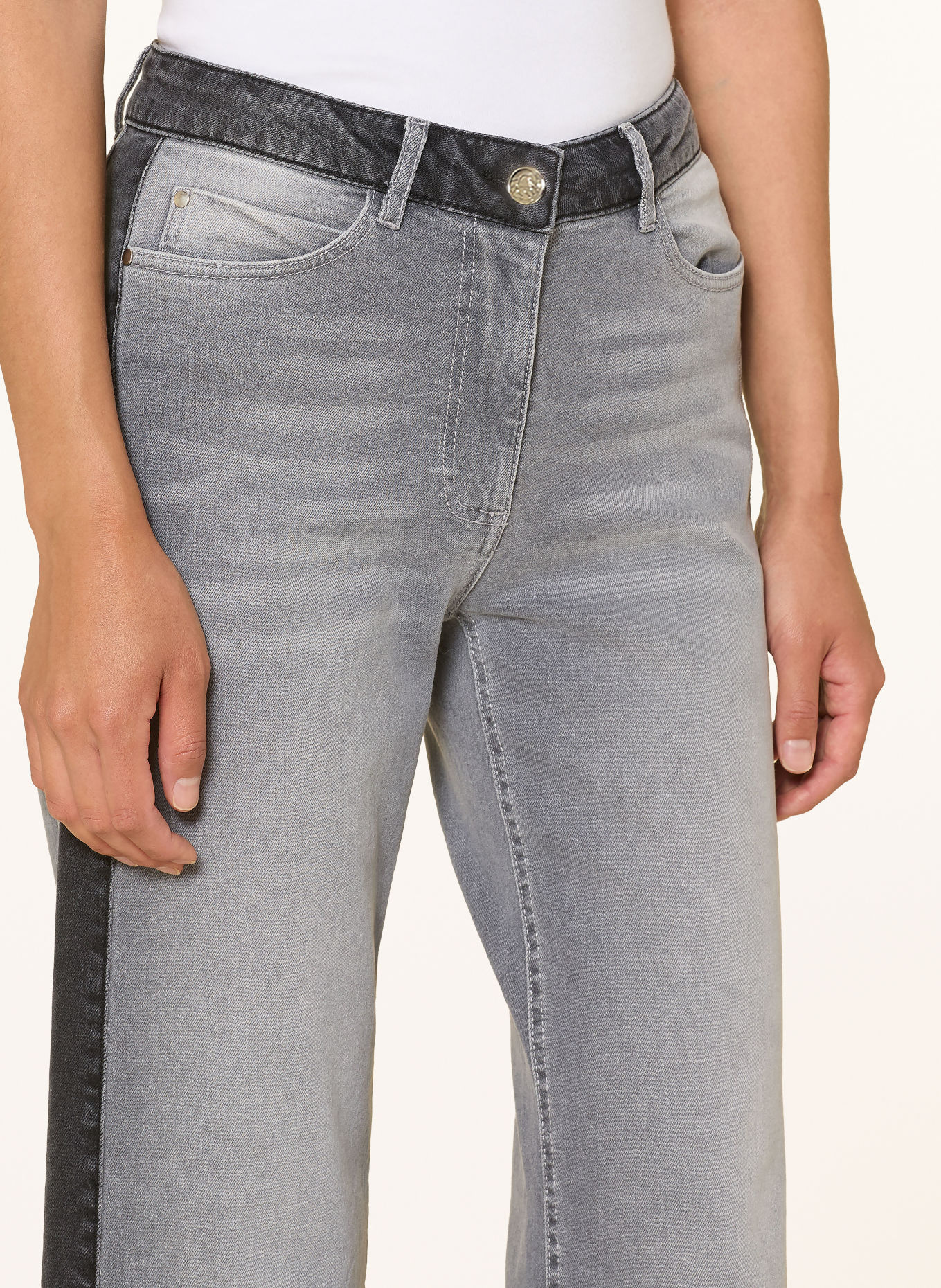 SPORTALM Cropped Jeans mit Schmucksteinen: 5245 Grey Denim (51)