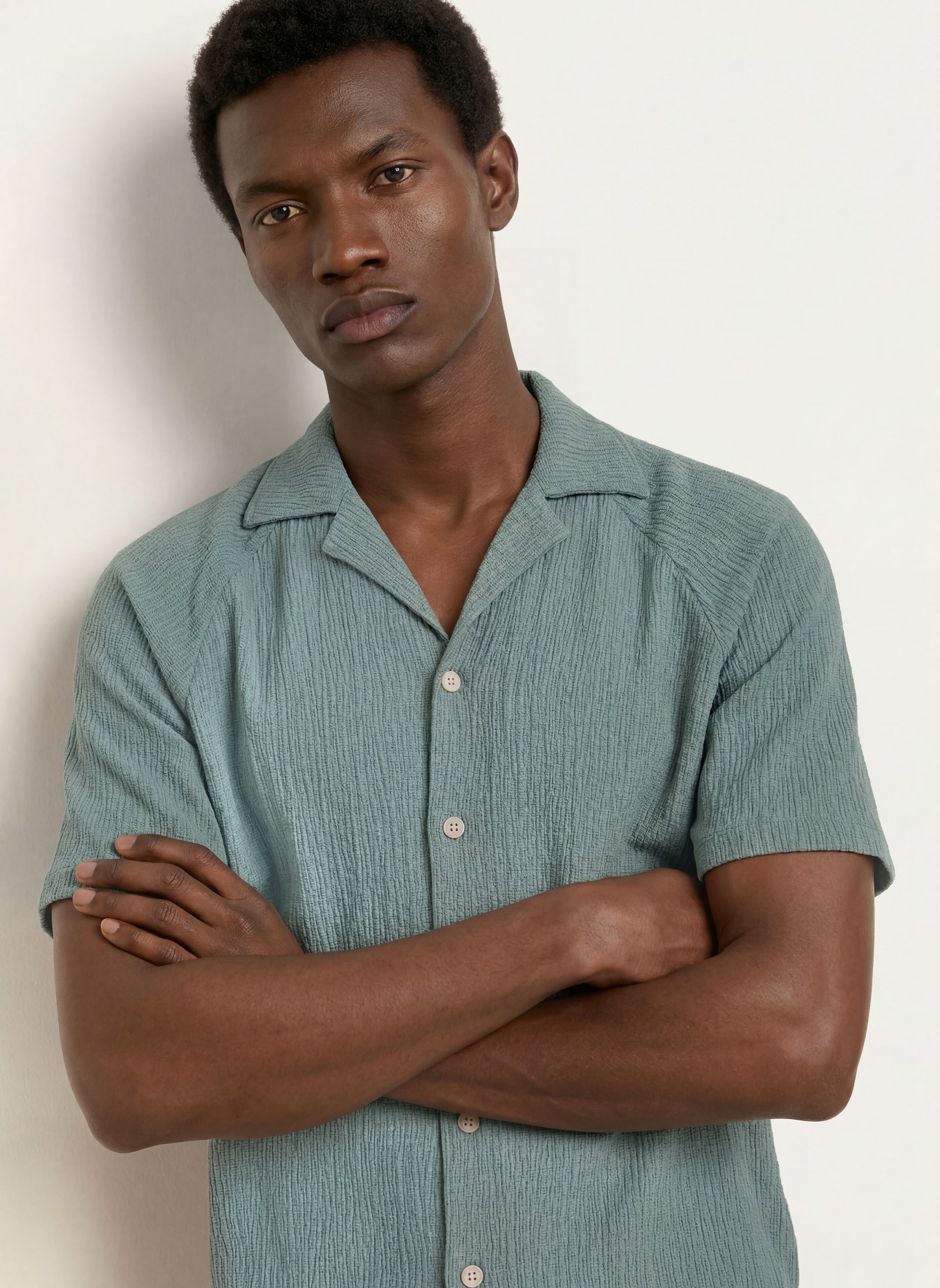 REISS Resort-overhemd KNOX Comfort Fit: GROEN
