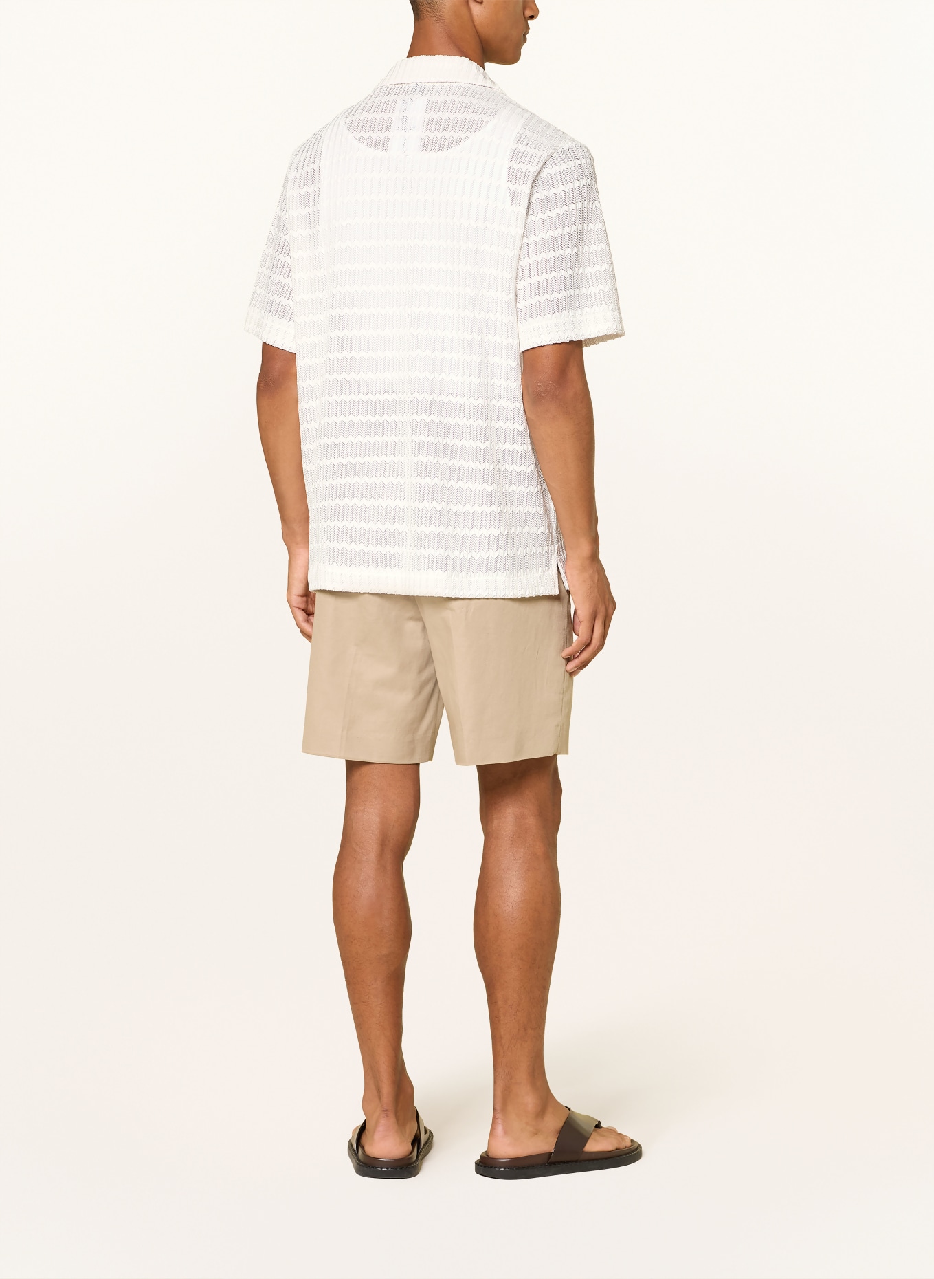 REISS Resorthemd SID Comfort Fit aus Jersey: WEISS