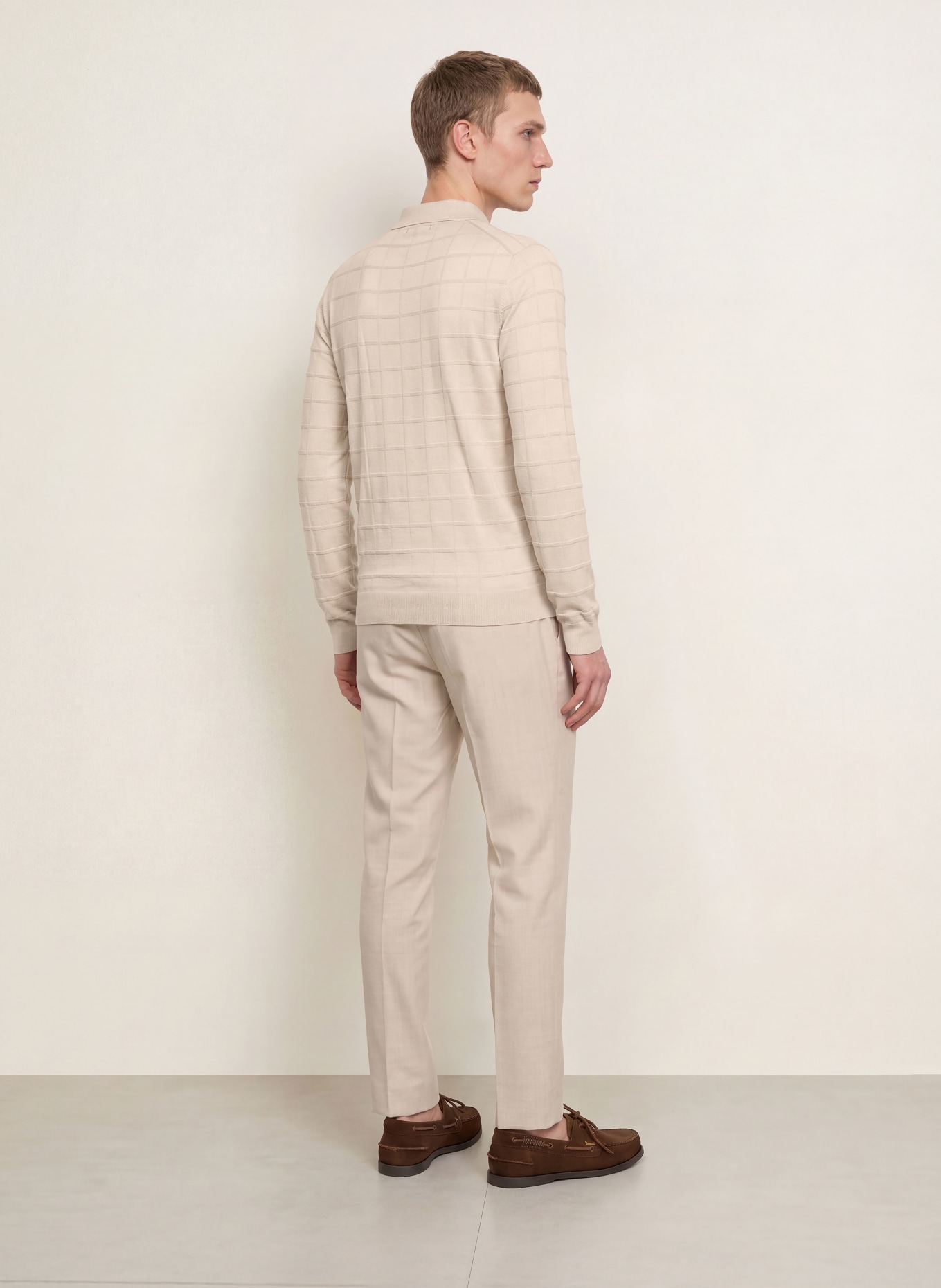 REISS Polo en maille PALLAS: BEIGE