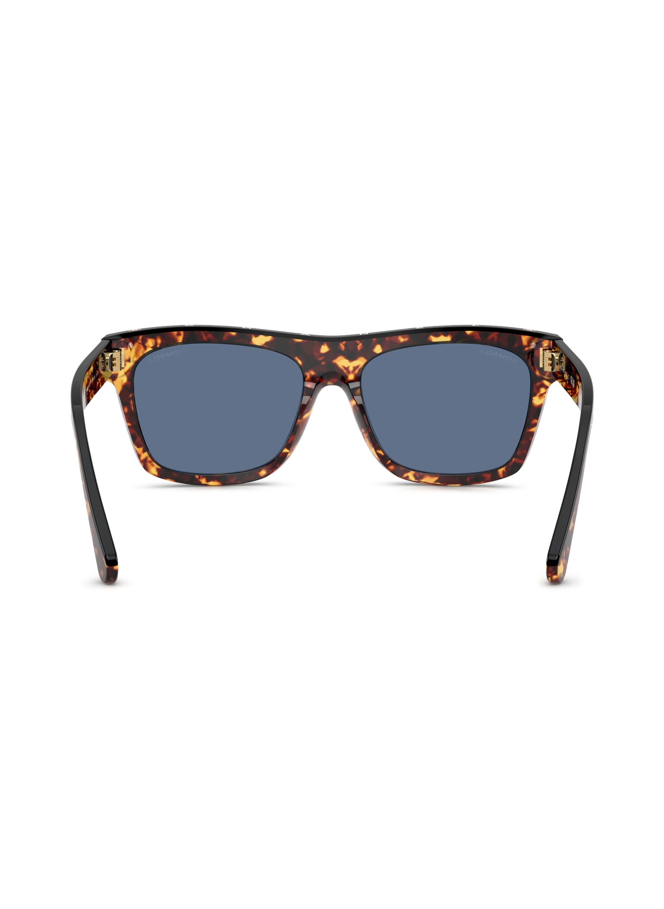 CHANEL Quadratische Sonnenbrille: HAVANNA/ BLUE