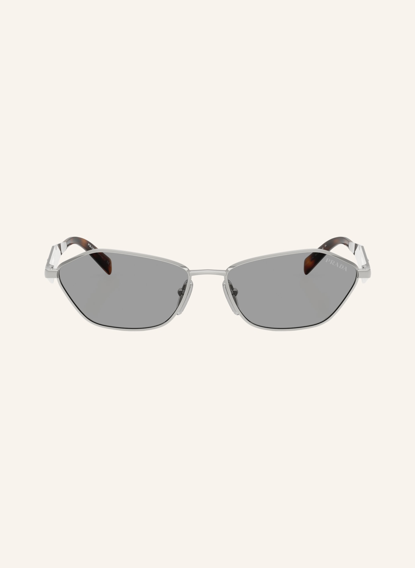 PRADA Sonnenbrille PR D50S: SILBER/ GRAU
