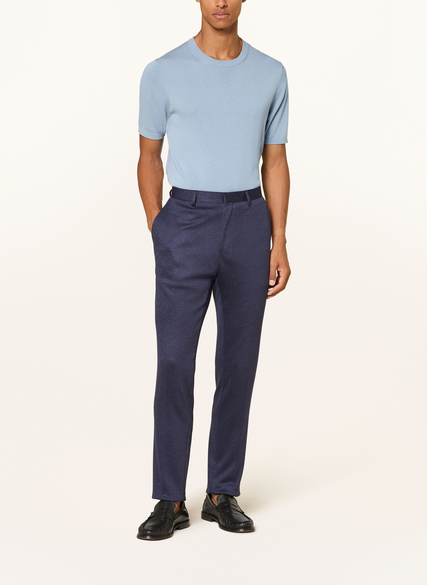 ROY ROBSON Costume slim fit en jersey: BLEU FONCÉ