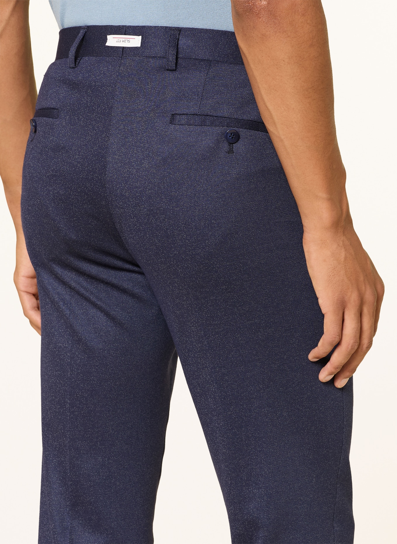 ROY ROBSON Costume slim fit en jersey: BLEU FONCÉ