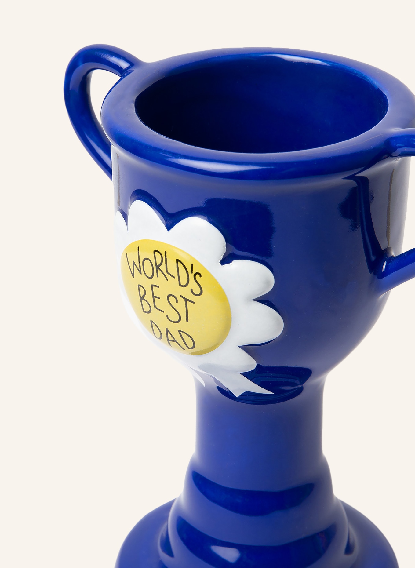 DOIY Vaas TROPHY XS: BLAUW / LICHTGROEN / WIT