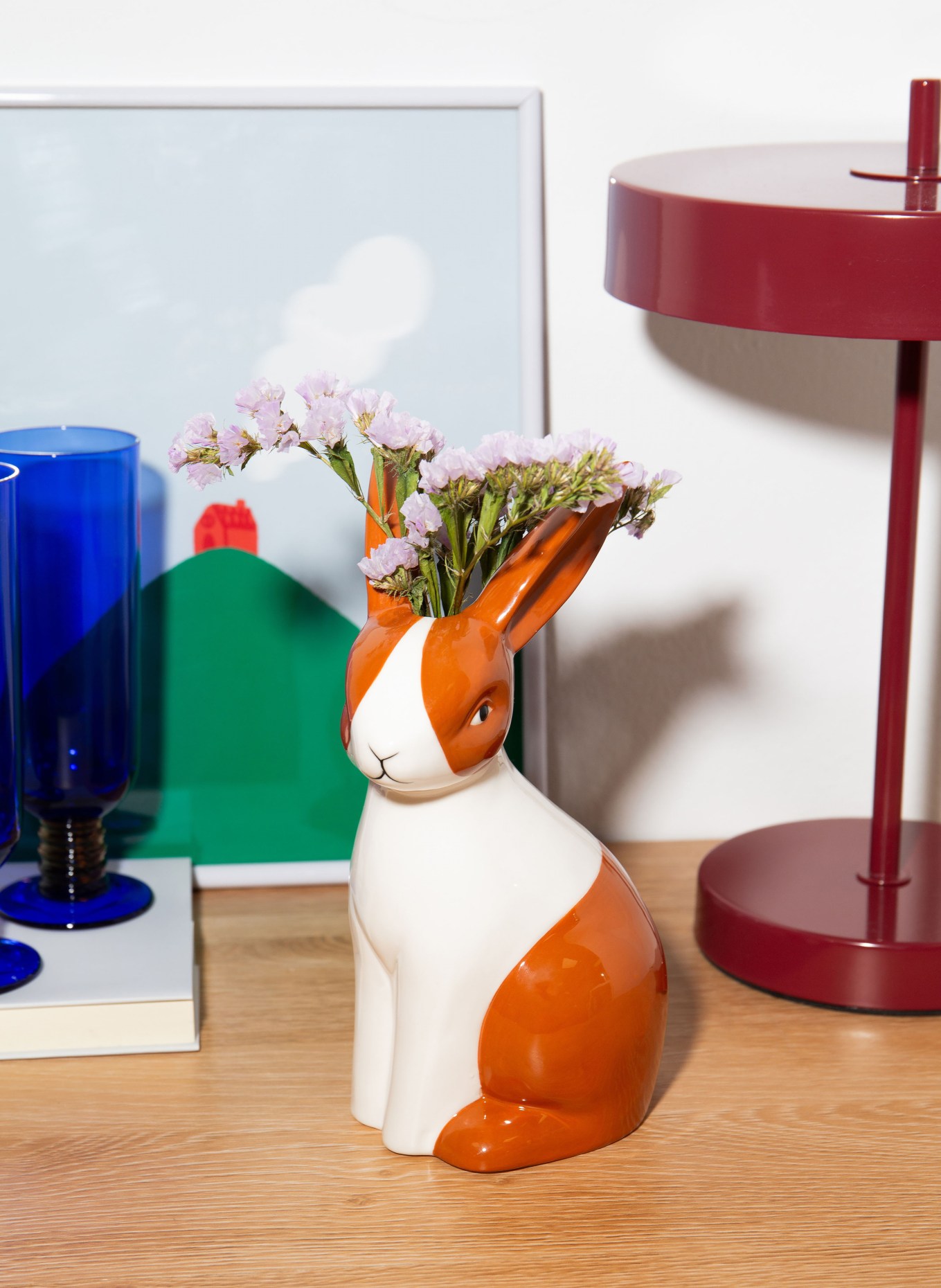 DOIY Vase FOREST: BRUN / HVID