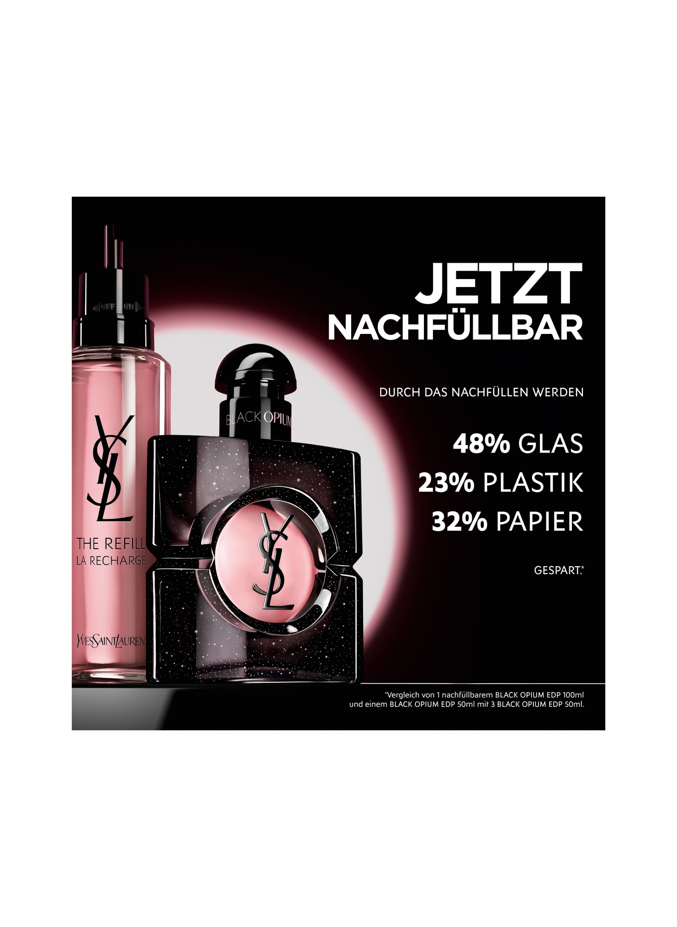 YVES SAINT LAURENT BEAUTÉ BLACK OPIUM REFILL