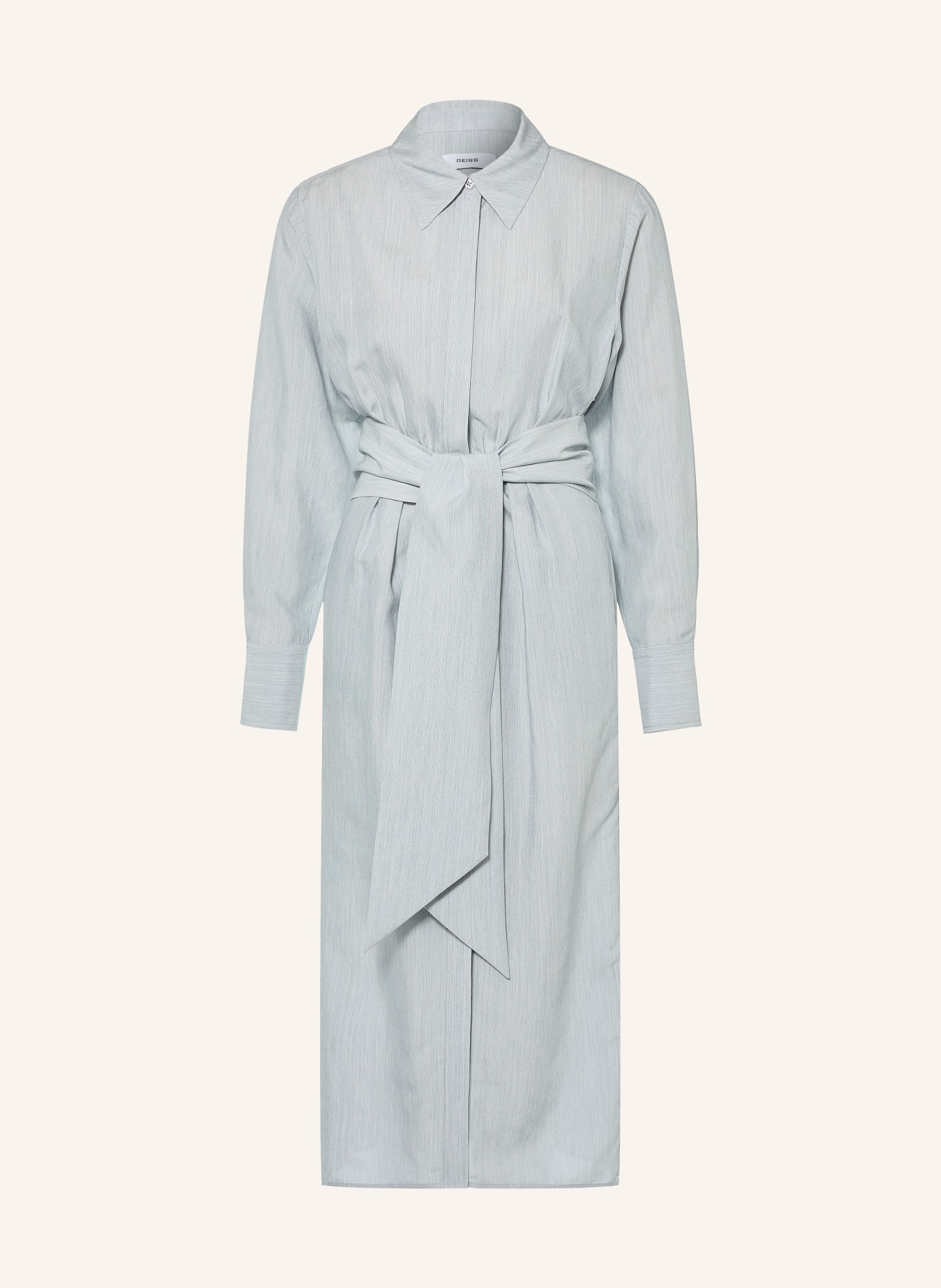 REISS Hemdblusenkleid GIANNA: HELLBLAU