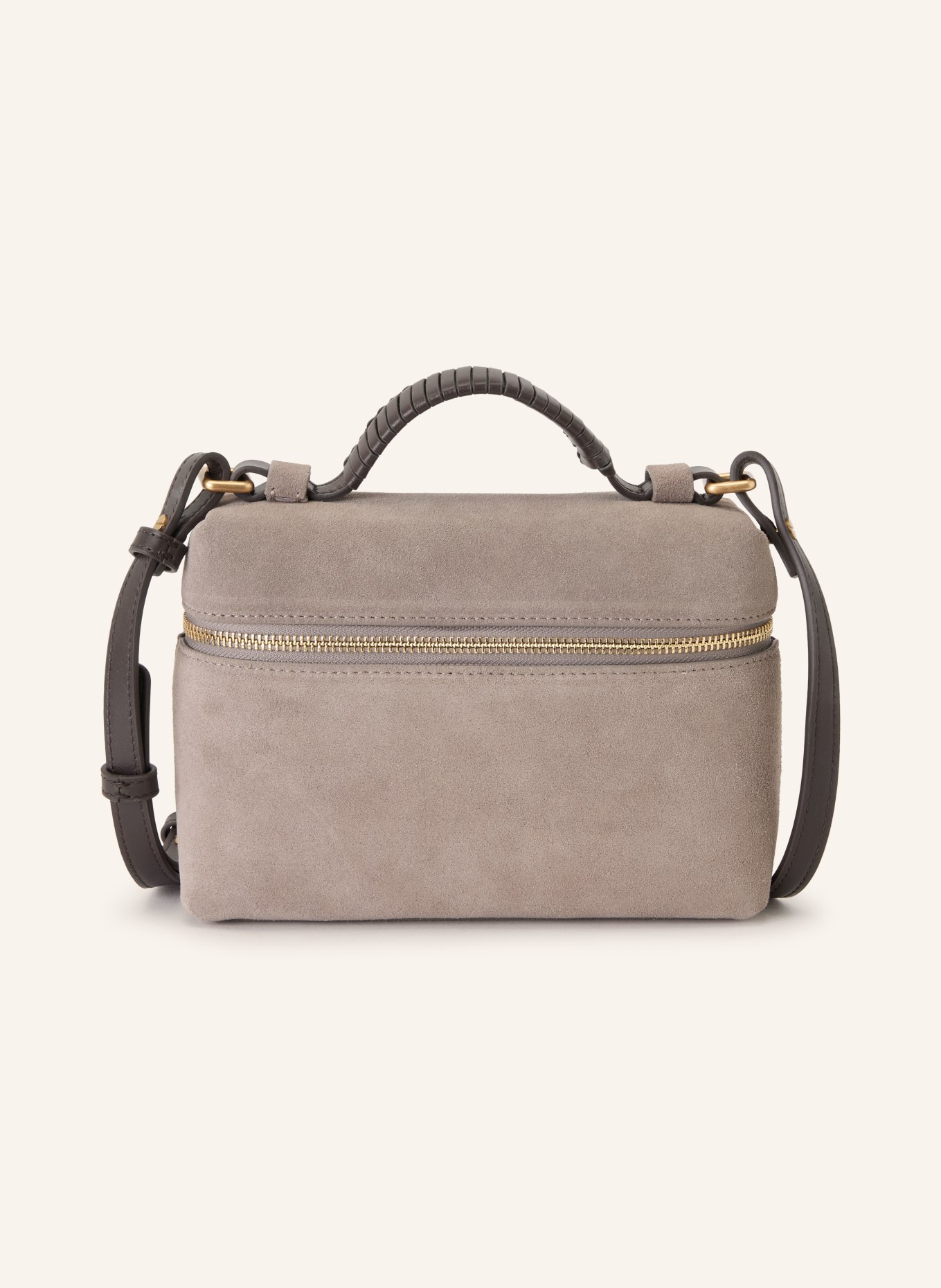 REISS Schoudertas INES: TAUPE / GOUD / MARRON FONCÉ